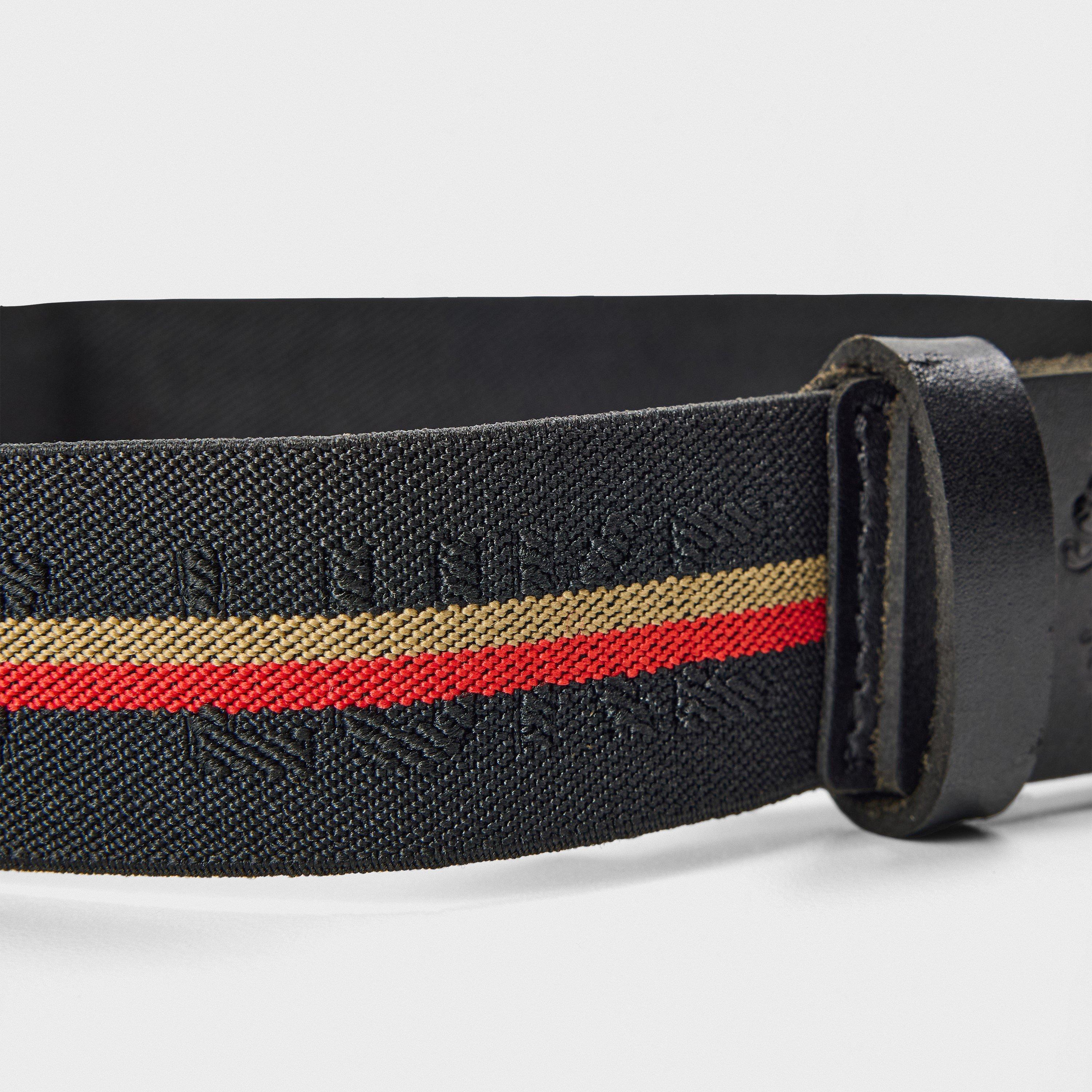 Black - Luke - Woven Fabric Belt - 3