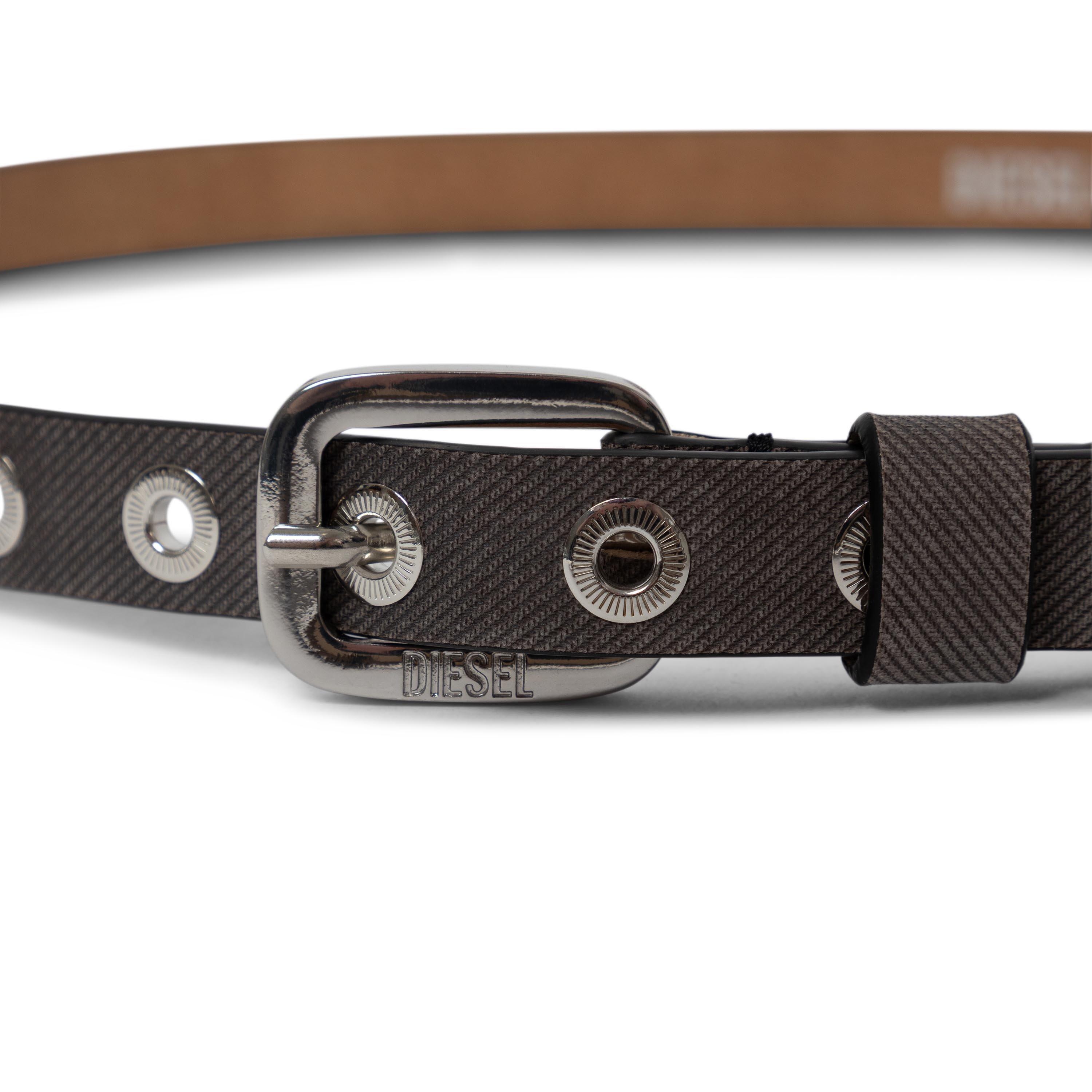 Black - Diesel - Men's B-D Stud 40 Leather Belt - 3