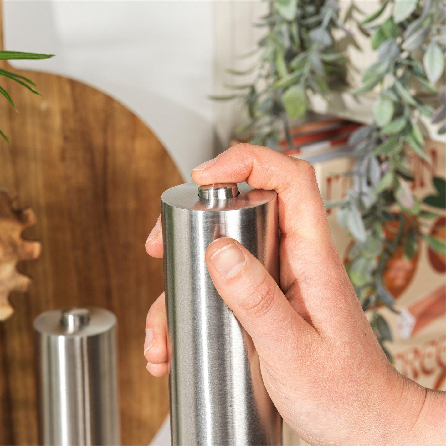 Silver - Salter - Electric Salt & Pepper Mills - Stainless Steel - 5
