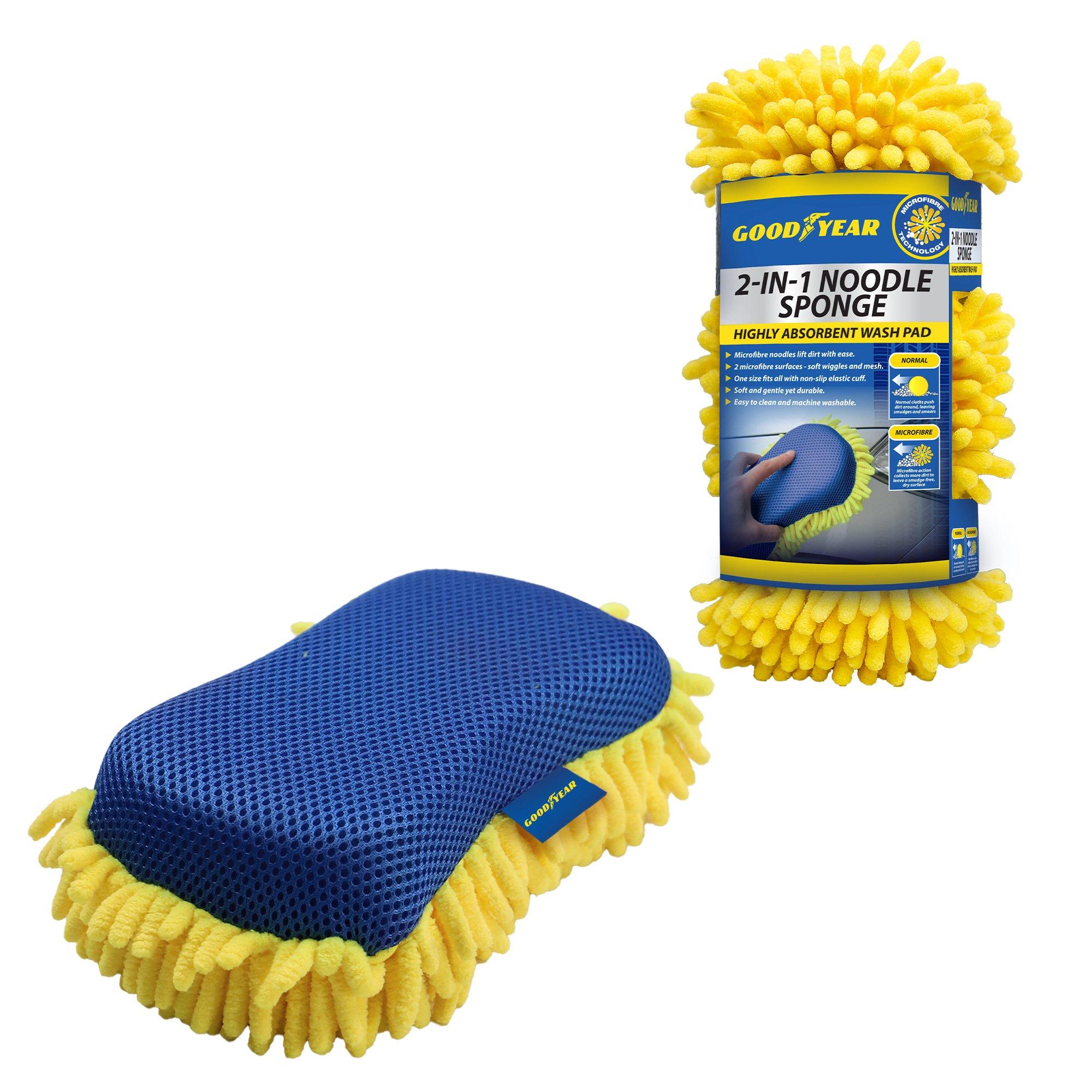 Yellow - Goodyear - Goodyear 2 in 1 NOODLE SPONGE VALET - 1