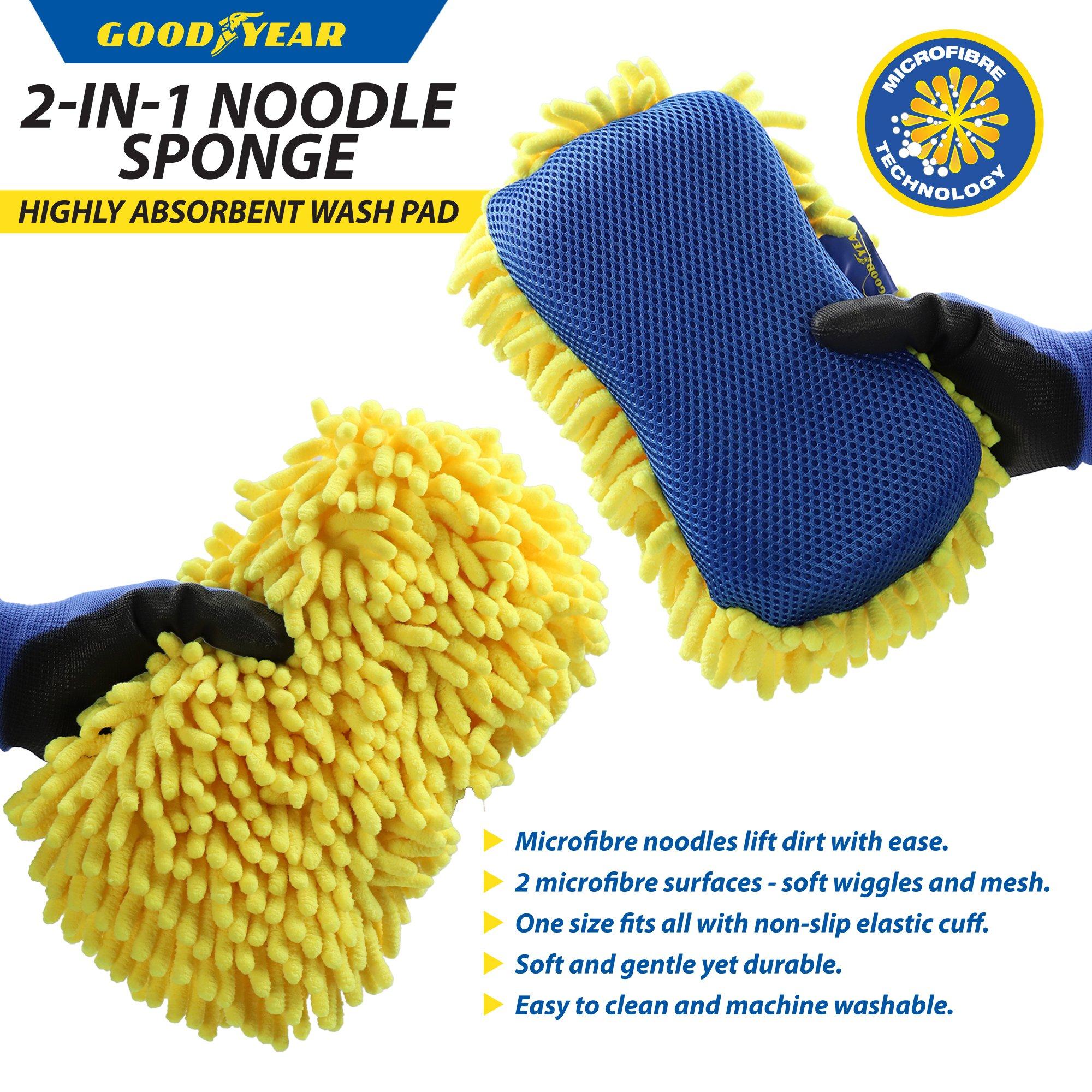 Yellow - Goodyear - Goodyear 2 in 1 NOODLE SPONGE VALET - 3