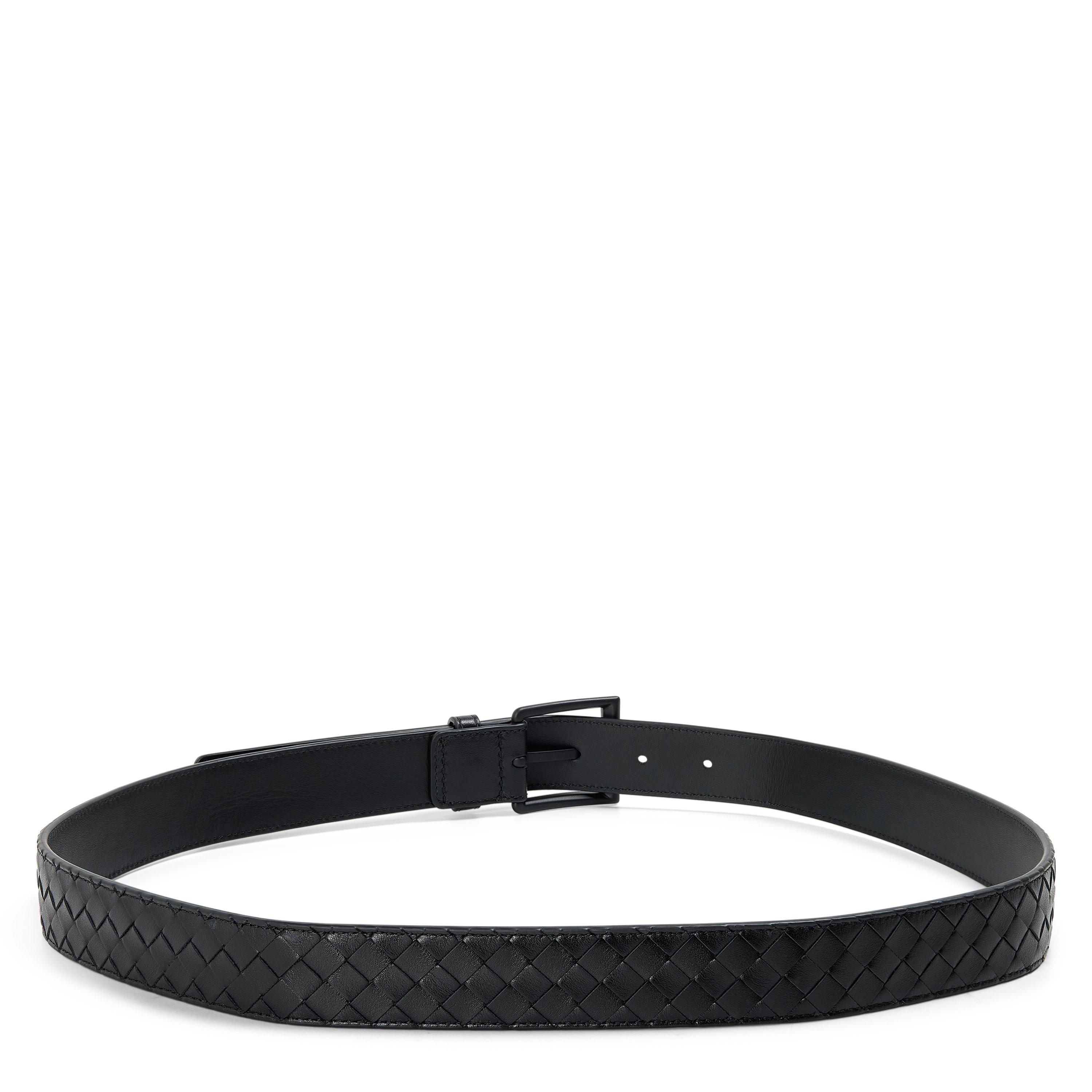Black/Black - Bottega Veneta - BV Avenue Belt Sn64 - 2