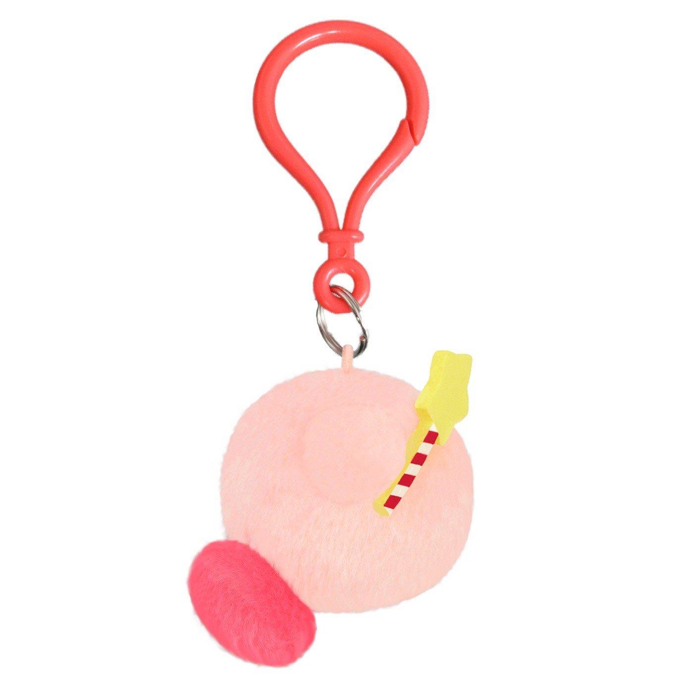 San-ei - Super Mario - Kirby Star Rod Plush Keychain - 2