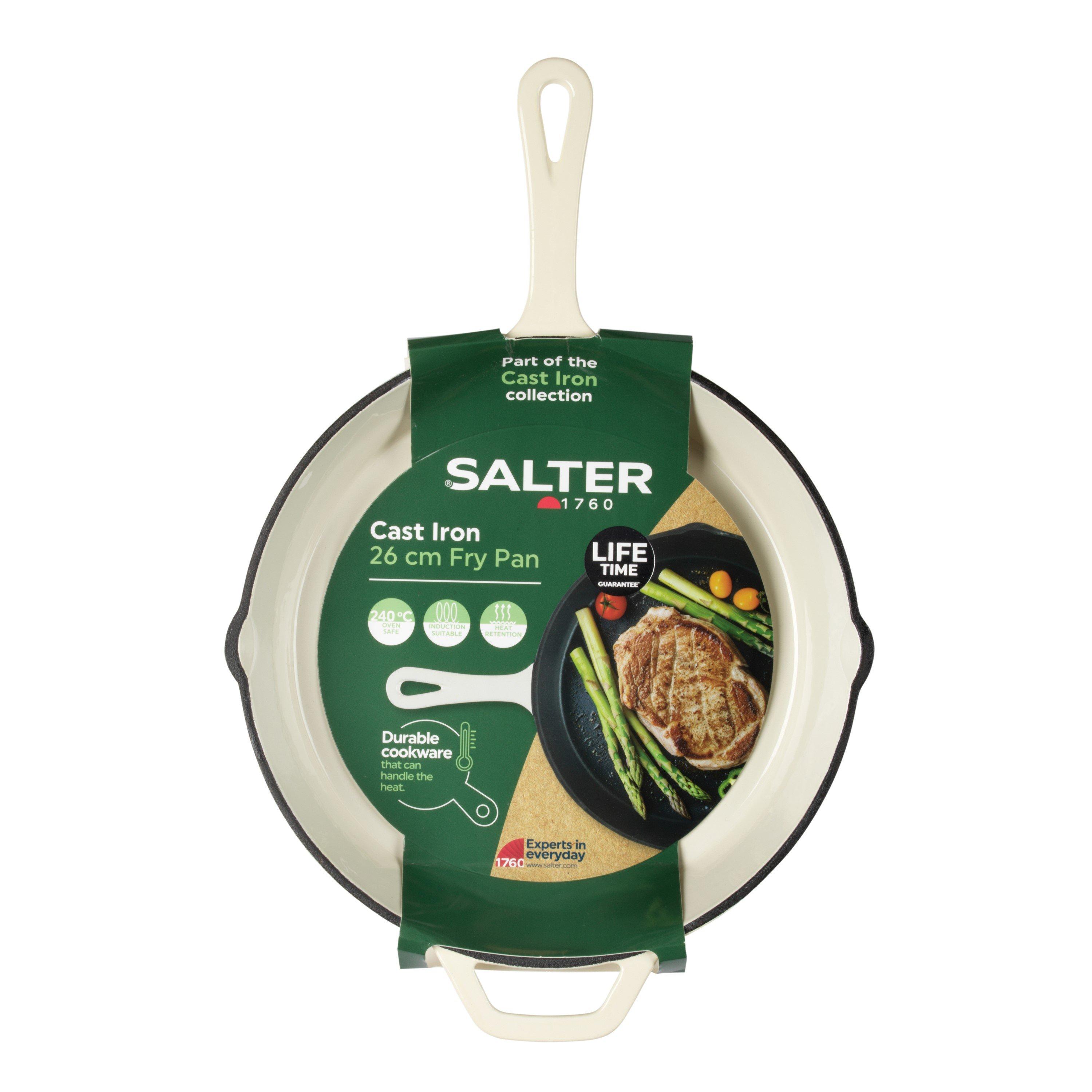Cream - Salter - Chester 26cm Cast Iron Frying Pan/Skillet - 3