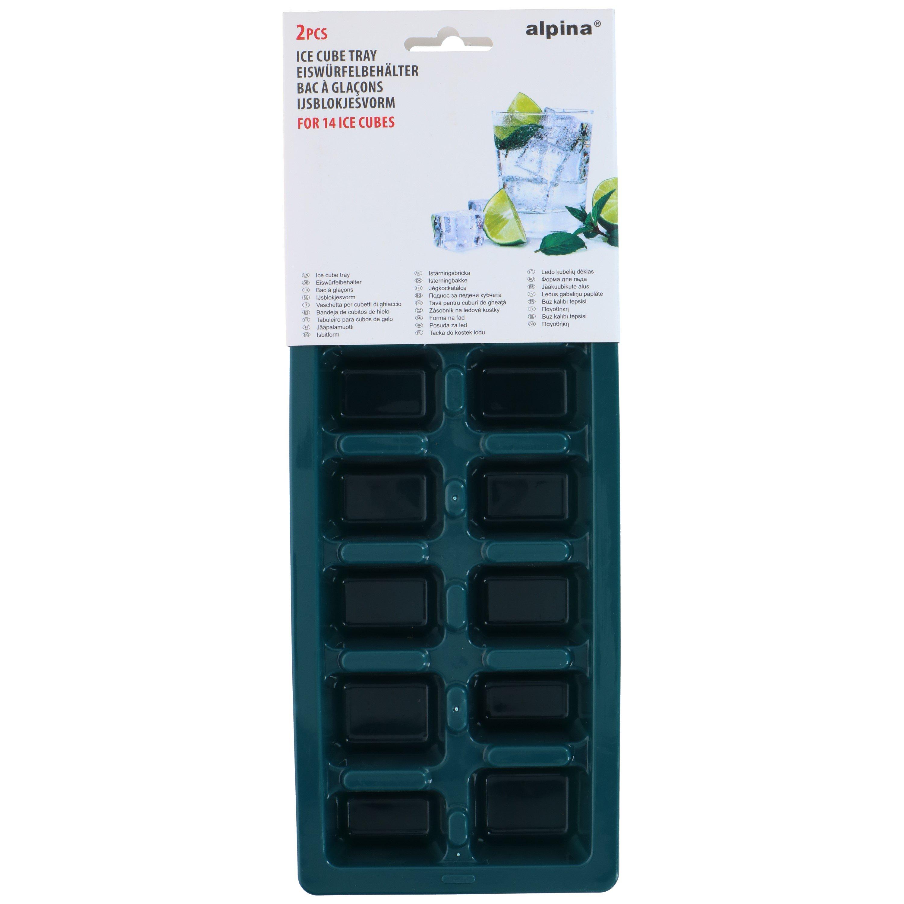 Multi - Alpina - ALPINA Ice Cube Tray 14 Compartments 2 pack - 3