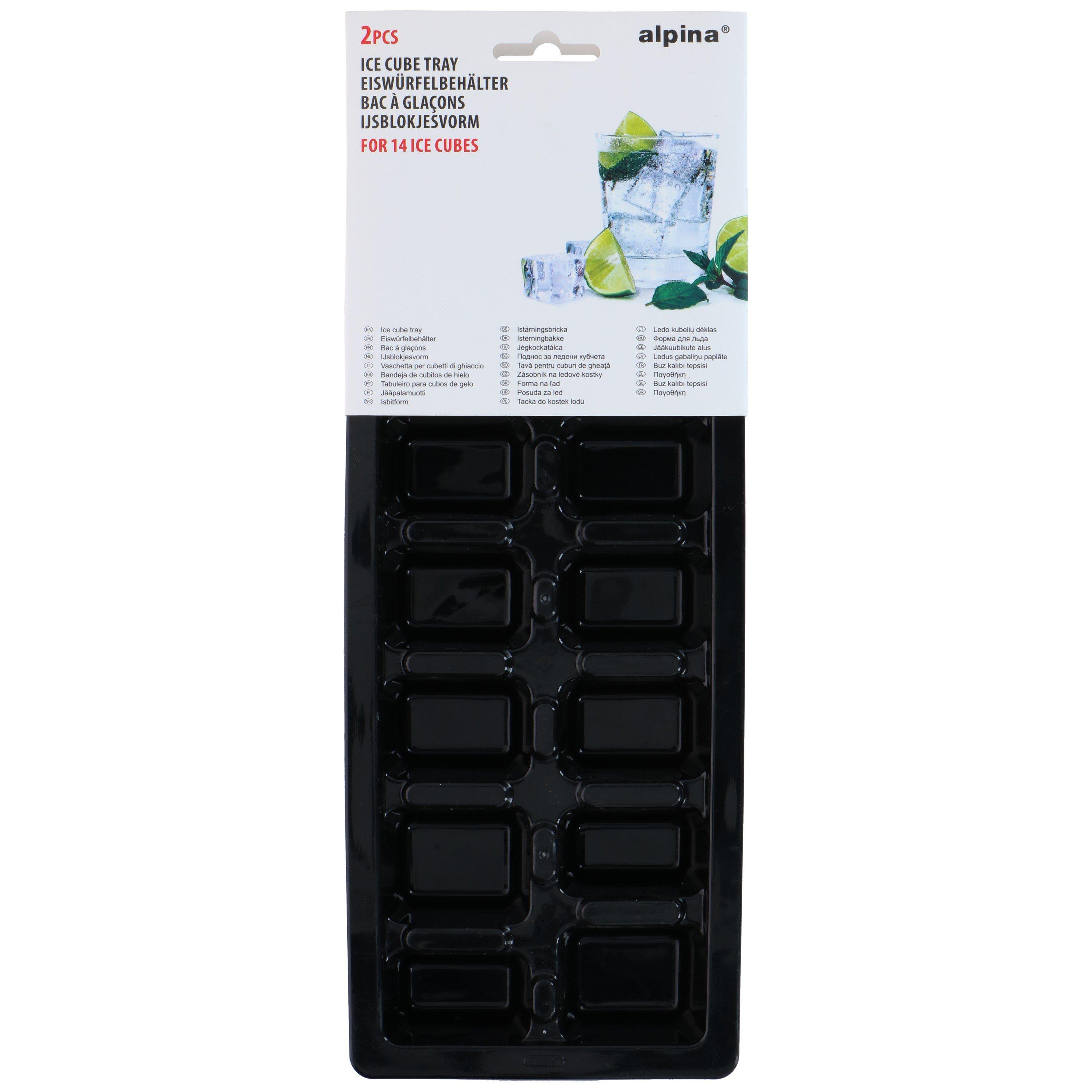 Multi - Alpina - ALPINA Ice Cube Tray 14 Compartments 2 pack - 4