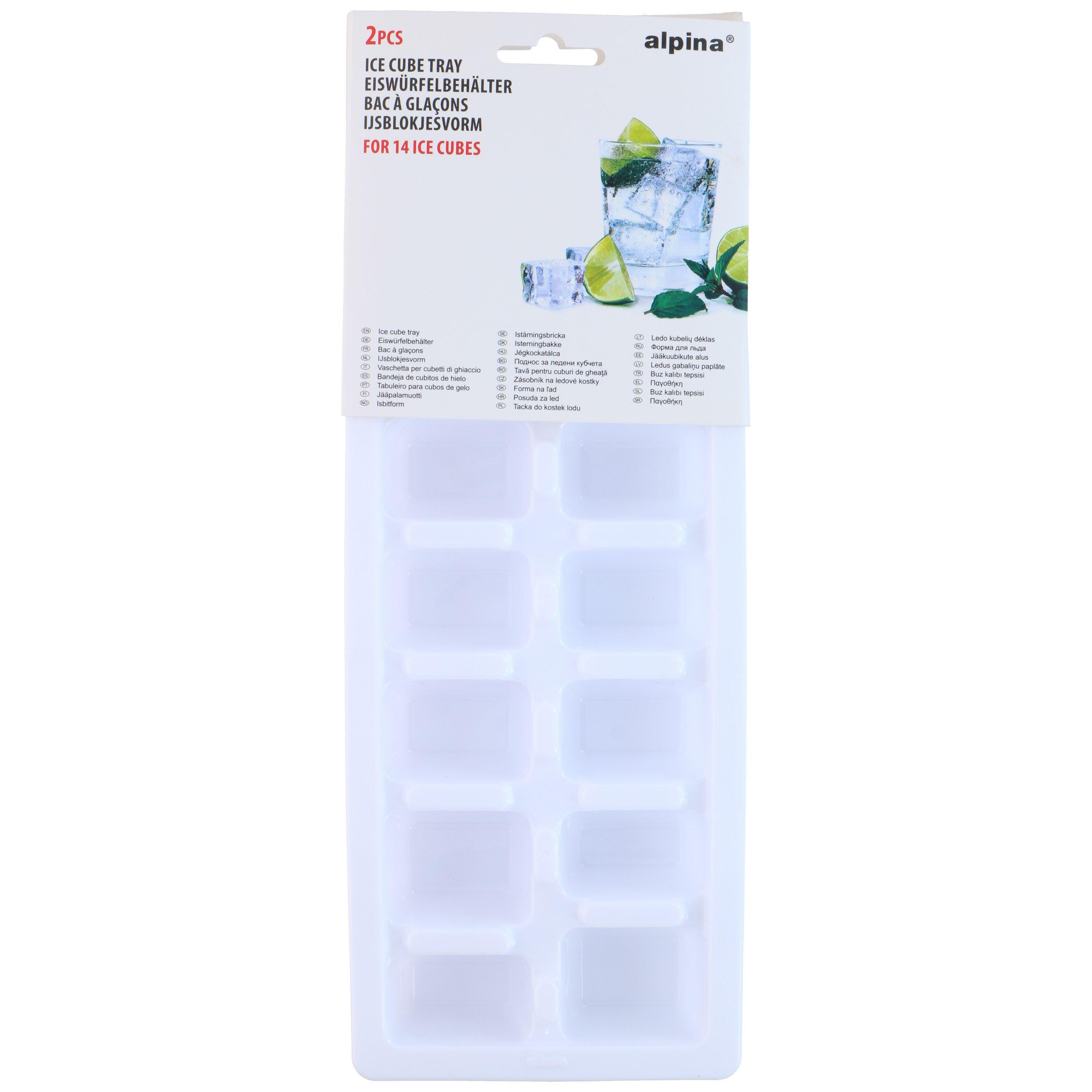 Multi - Alpina - ALPINA Ice Cube Tray 14 Compartments 2 pack - 5