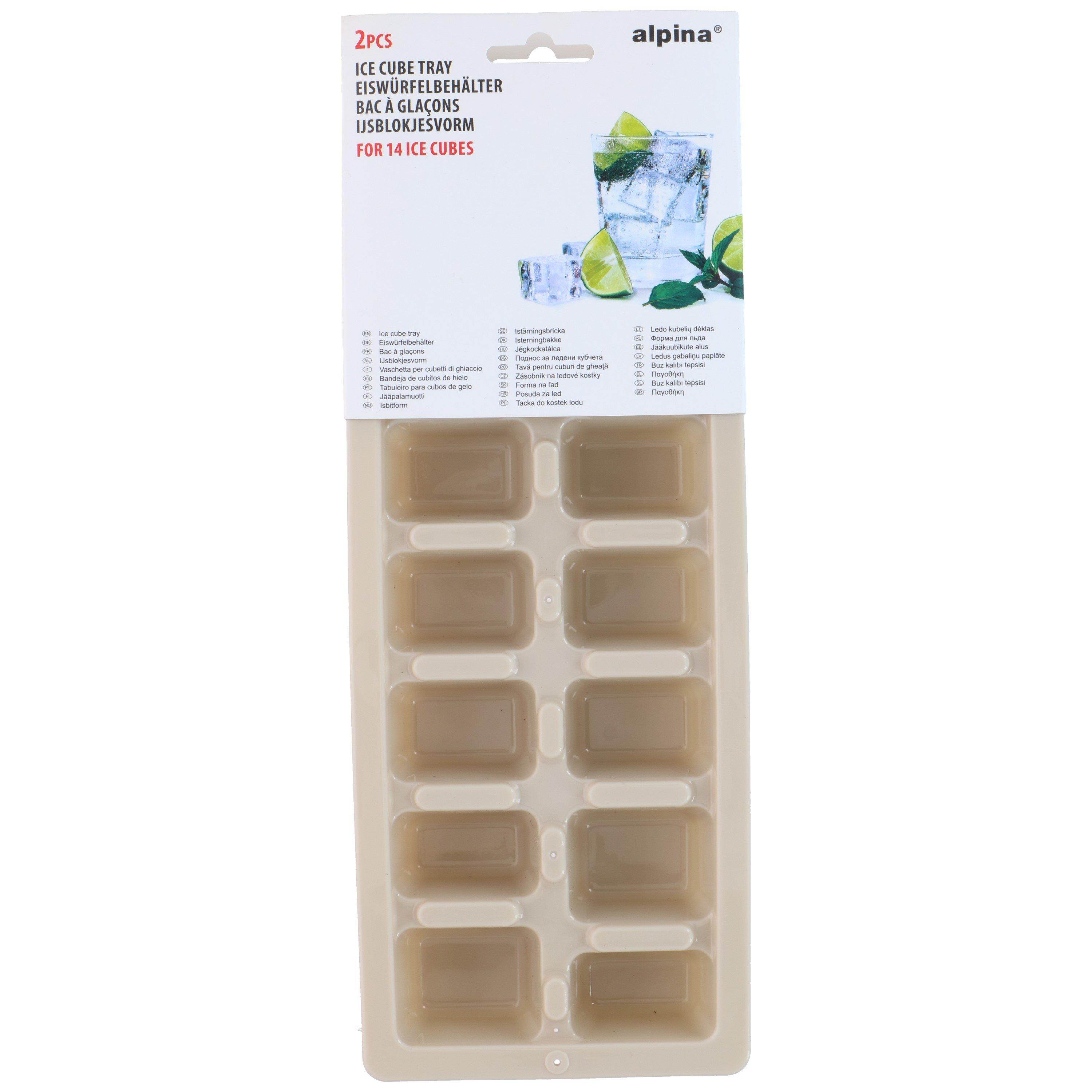 Multi - Alpina - ALPINA Ice Cube Tray 14 Compartments 2 pack - 6