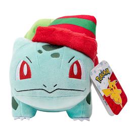 Pokemon GAME Pokemon Bulbasaur Plush with Striped Hat 8 Inch Bulbasaur Plush with Unique Accessory