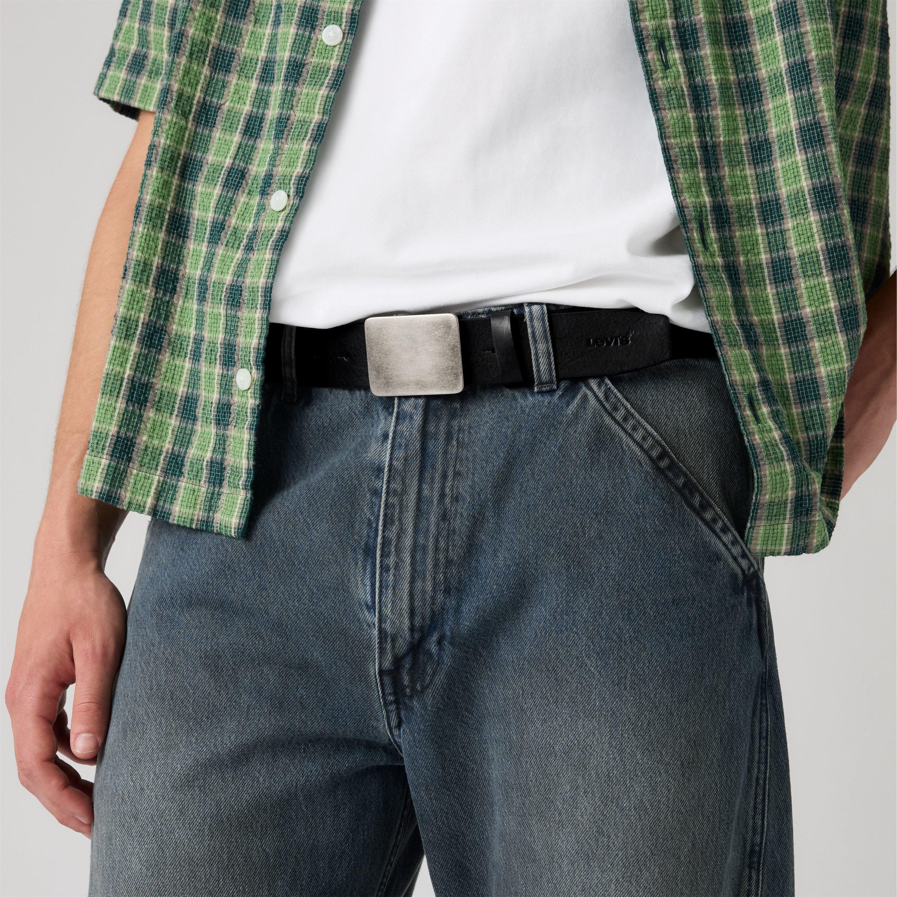 Caviar - Levis - Ryder Plaque Buckle Leather Belt - 4