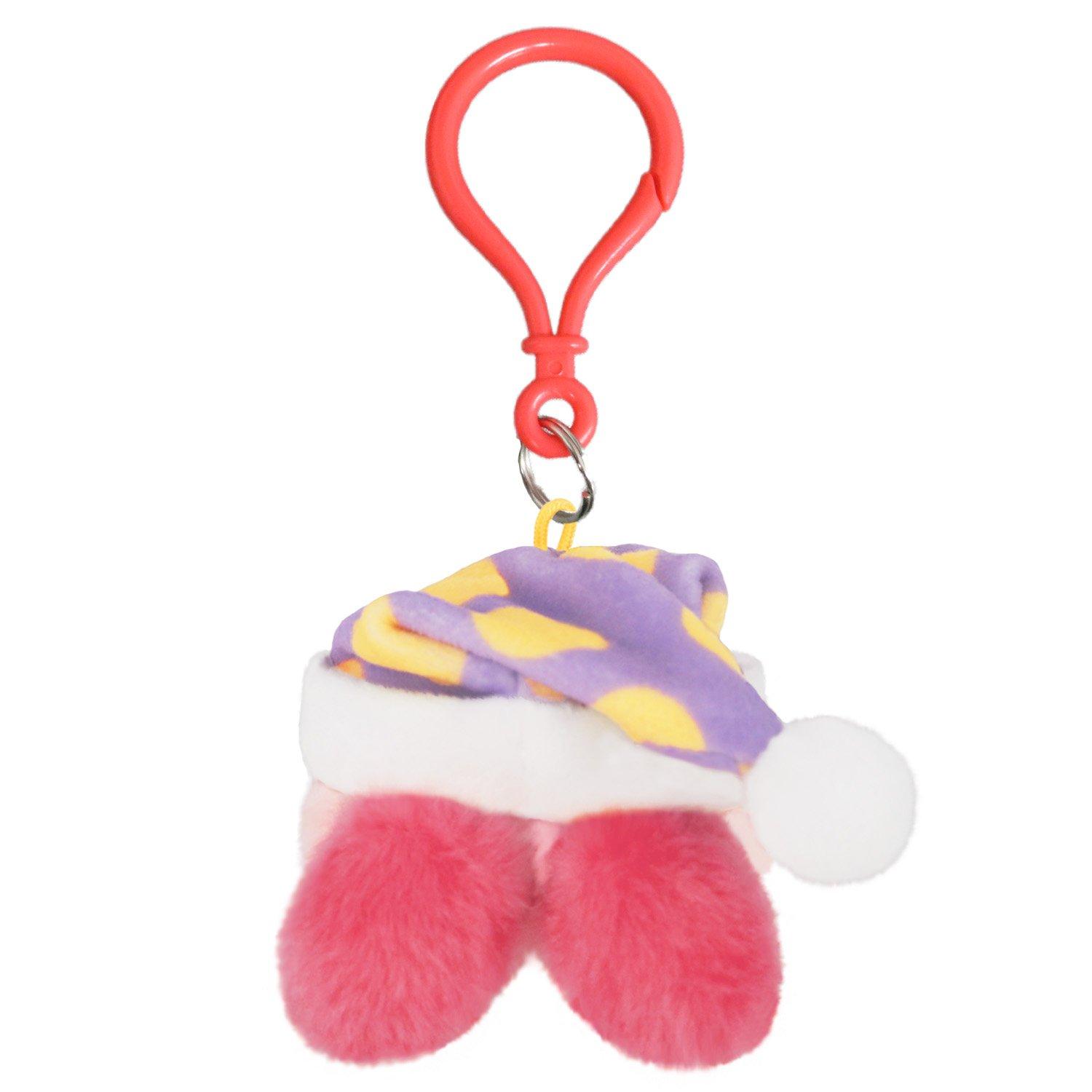 San-ei - Super Mario - Kirby Sleep Plush Keychain - 3