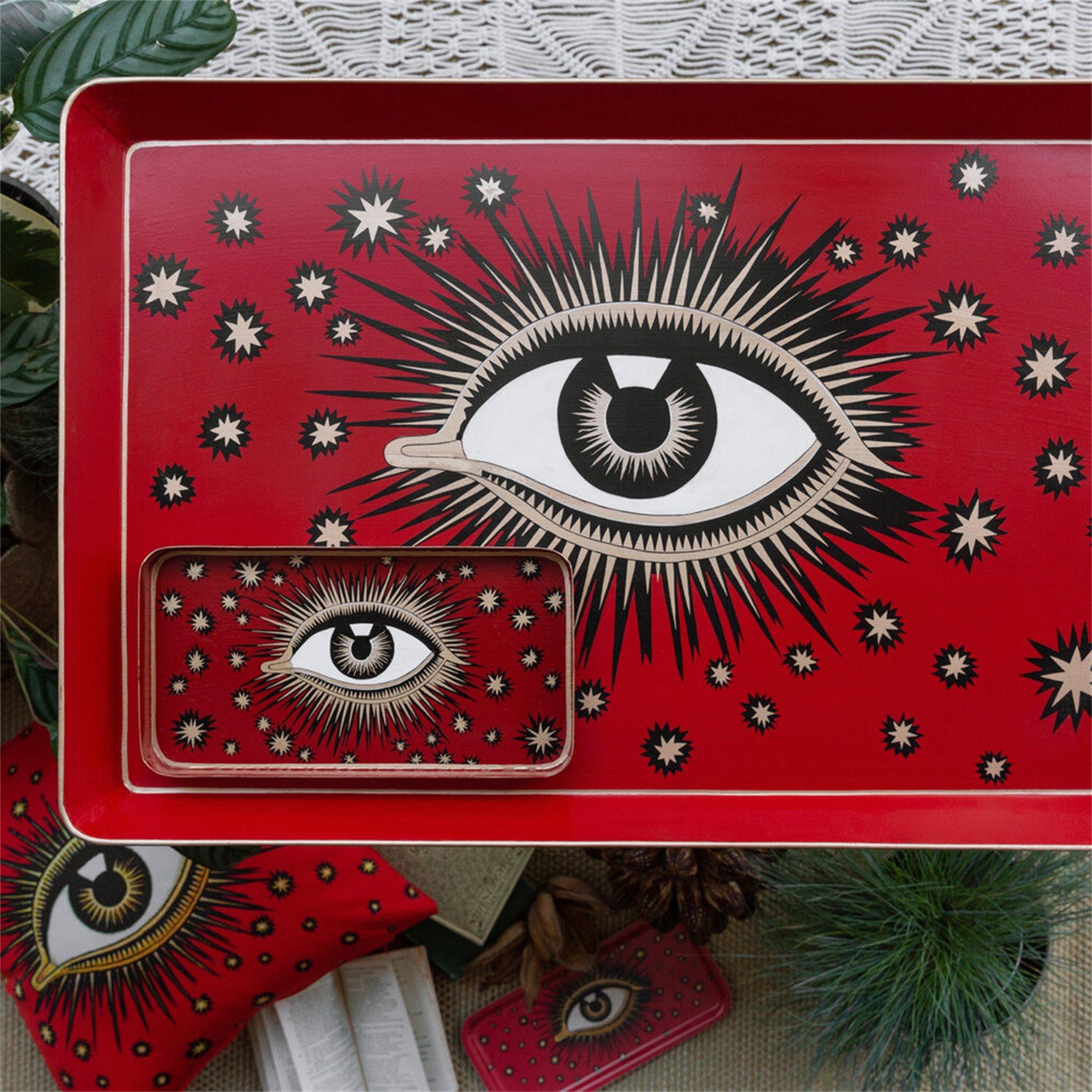 Red - Les Ottomans - Eye Wood Tray - 8