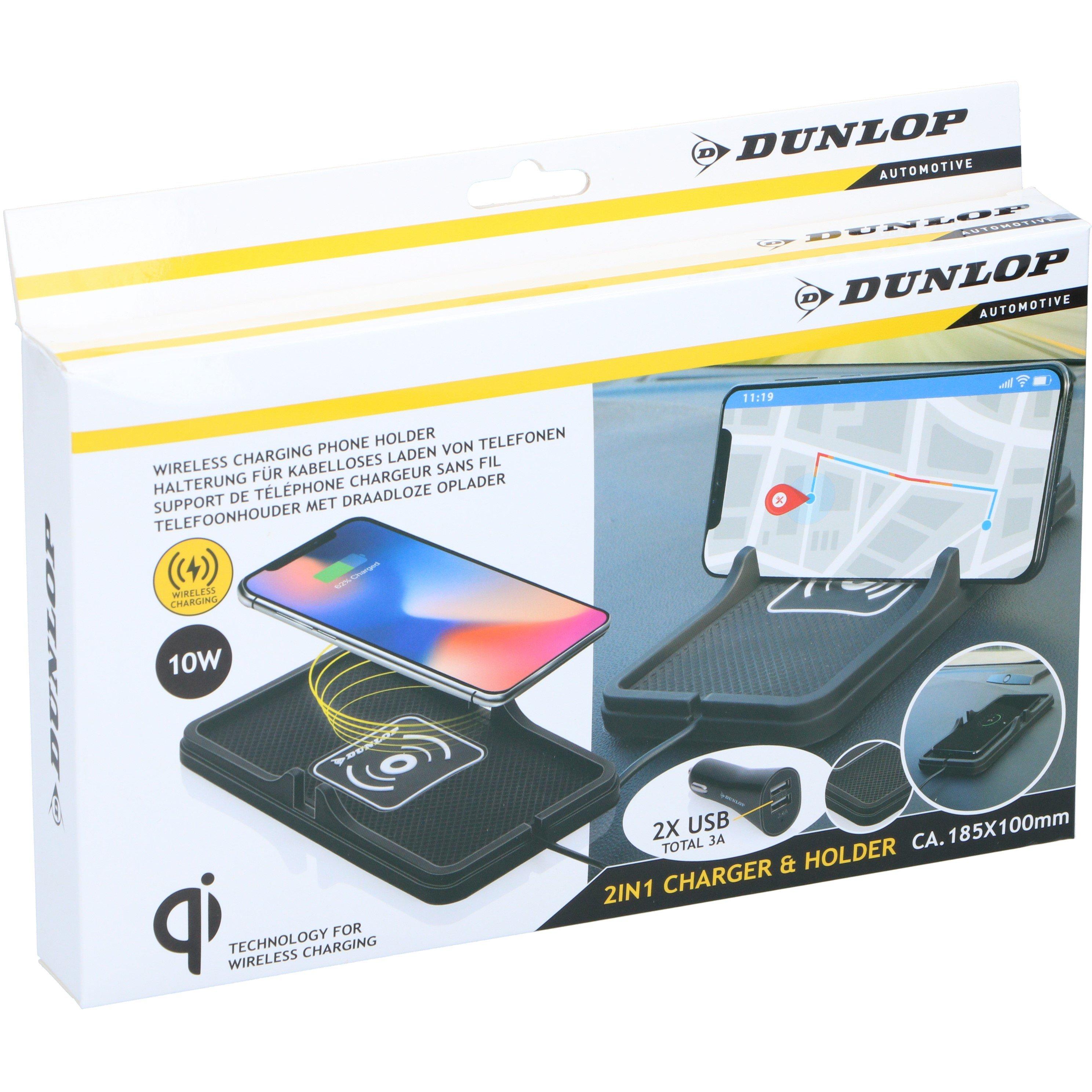 Black - Dunlop - Phone Holder and Charger for Tablet - 1