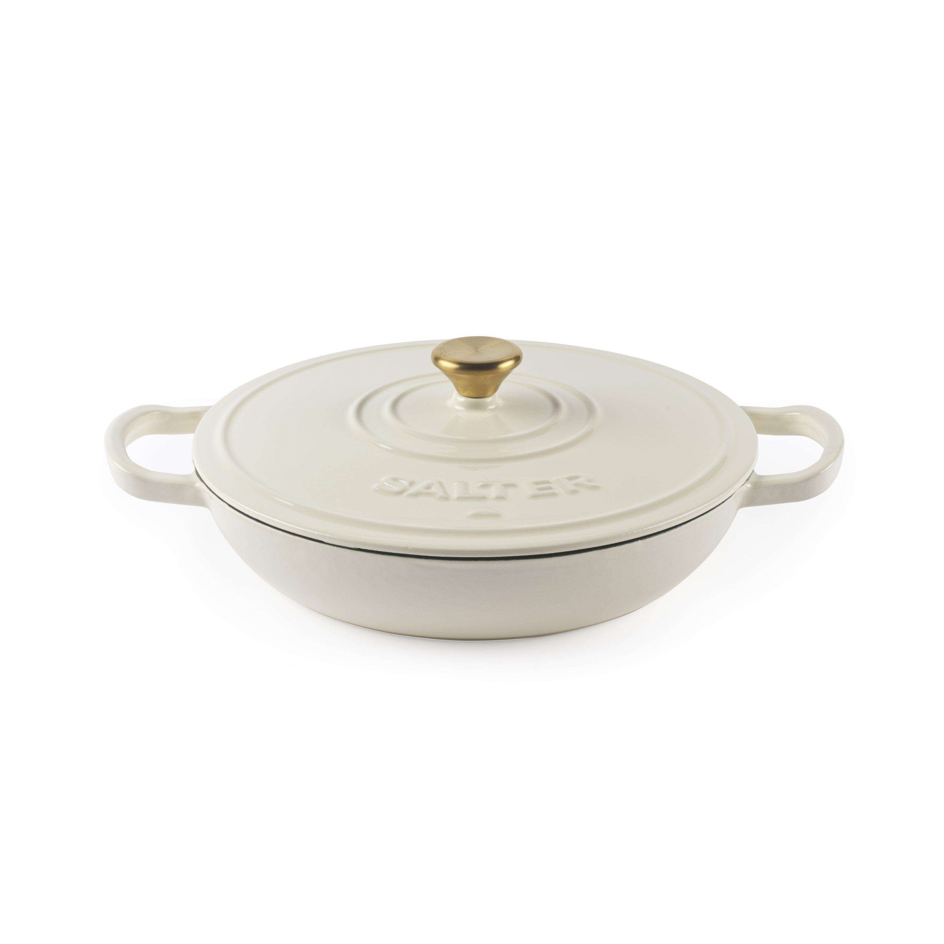 Cream - Salter - Chester Cast-Iron Casserole Dish 2.8 L - 2
