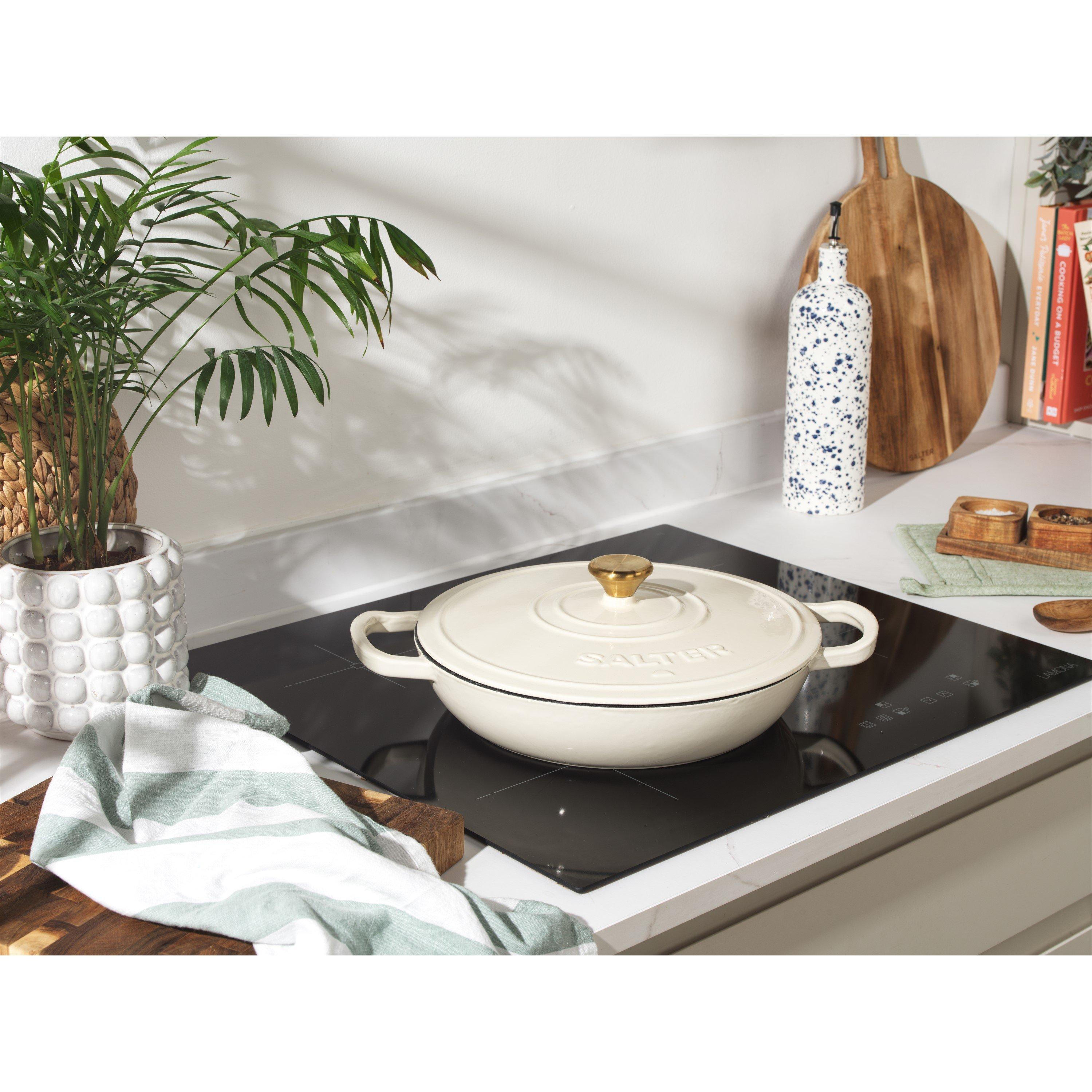 Cream - Salter - Chester Cast-Iron Casserole Dish 2.8 L - 4