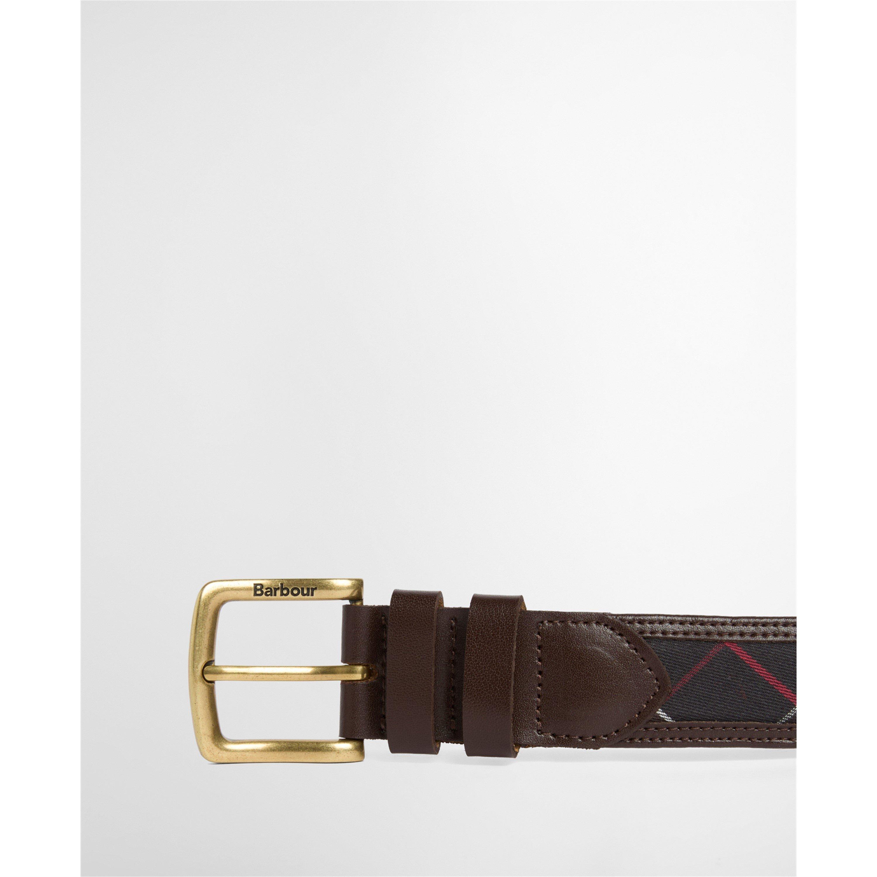 Classic/Brown - Barbour - Girvan Tartan Leather Belt - 3
