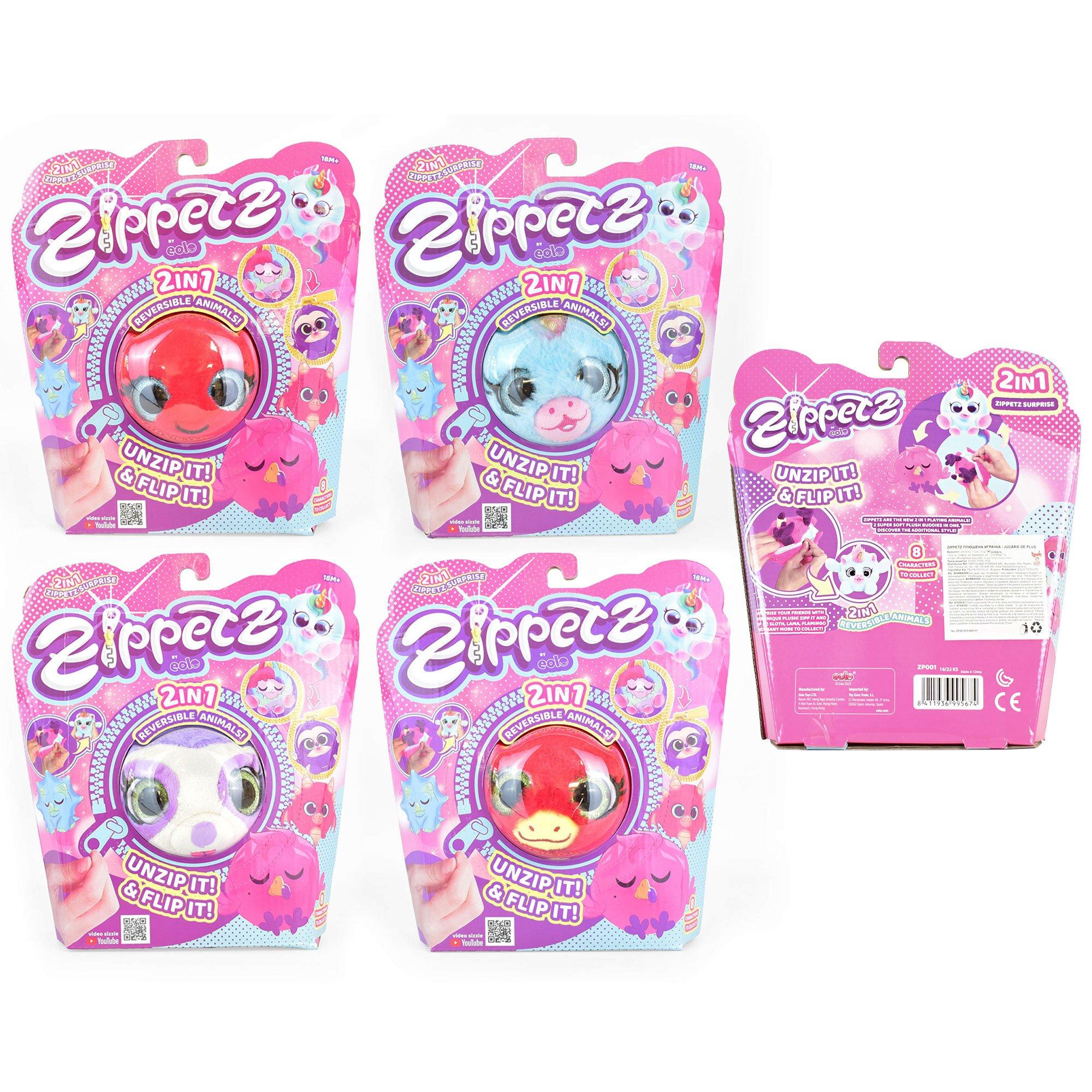 Multi - Eolo - Zippetz 2 In 1 Reversible Animals