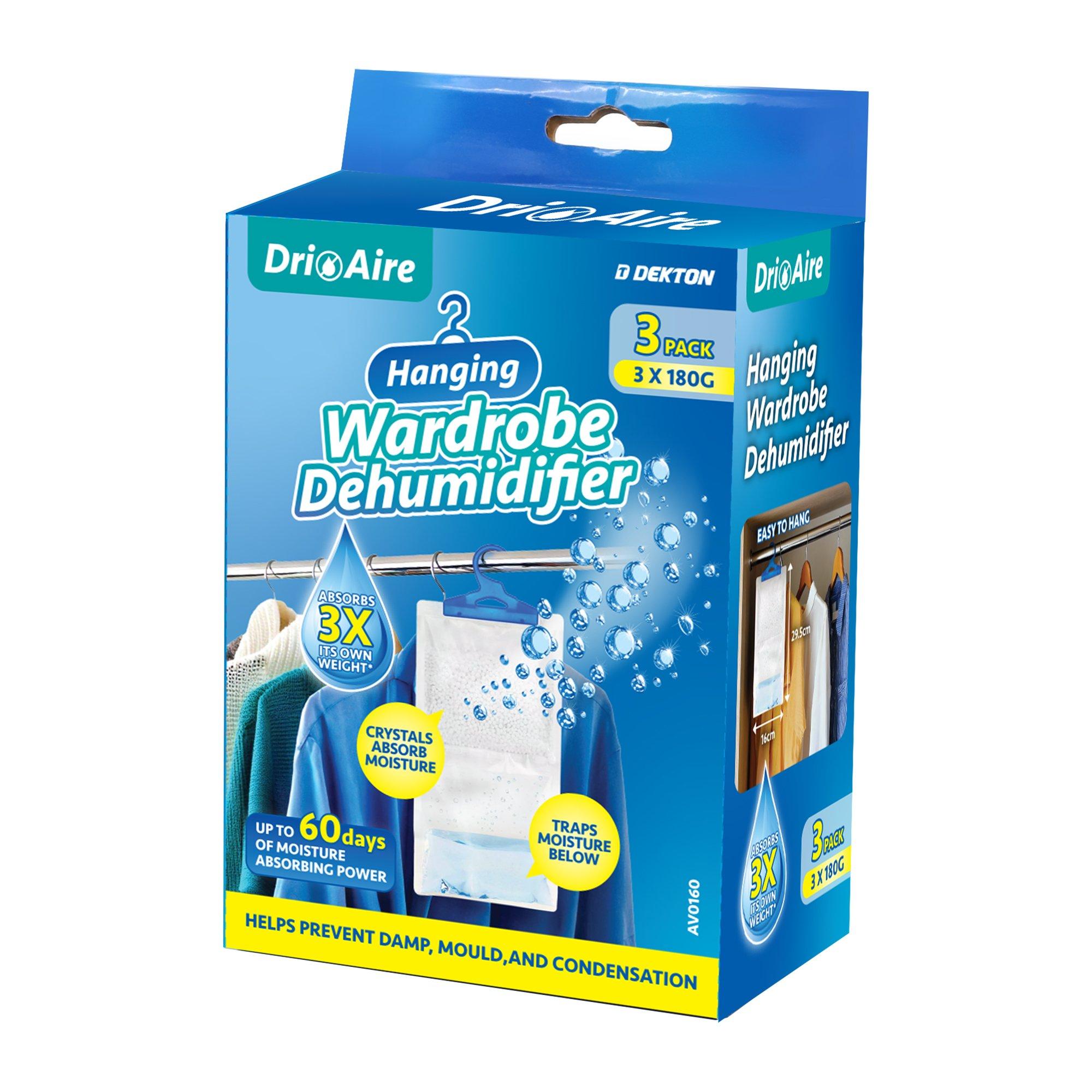 White - Dri Aire - Wardrobe Hanging Dehumidifier - 3 Pack - 1