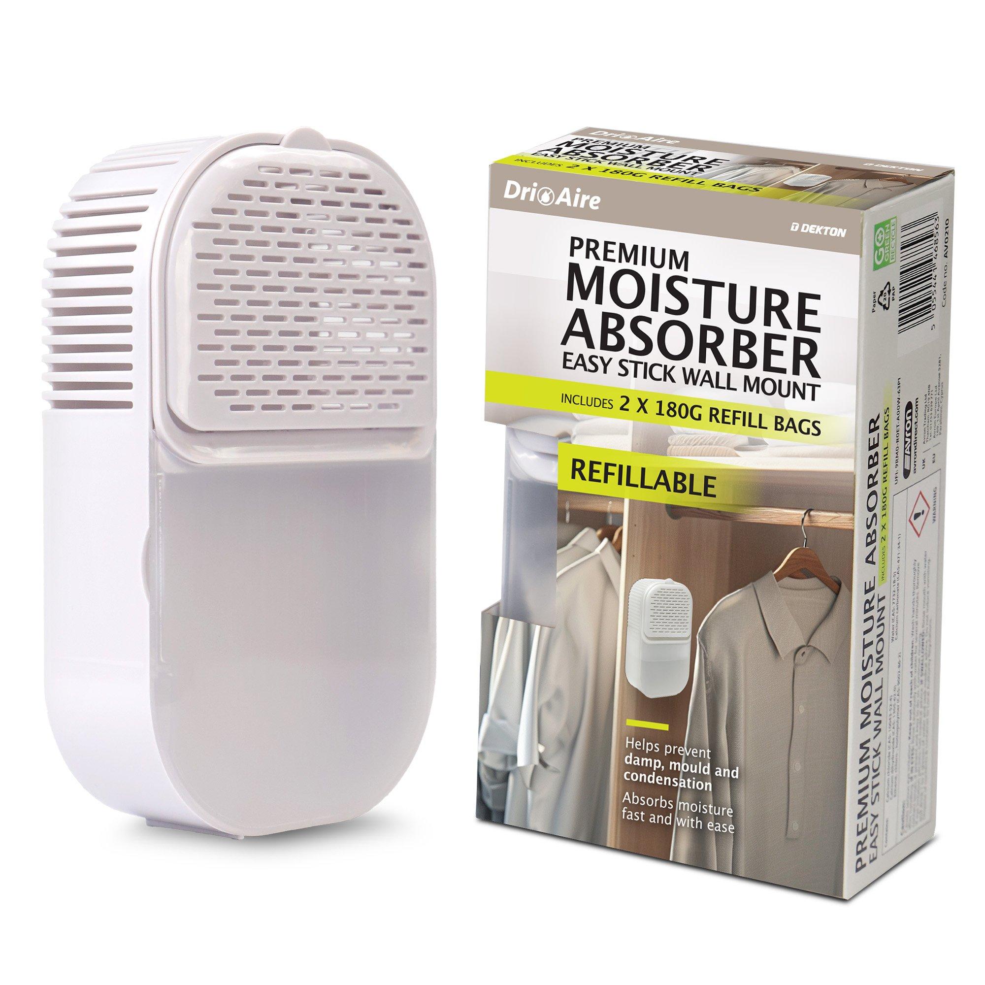 Hvid - Dri Aire - Premium Wall Mounted Easy Stick Moisture Absorber Dehumidifier - 2