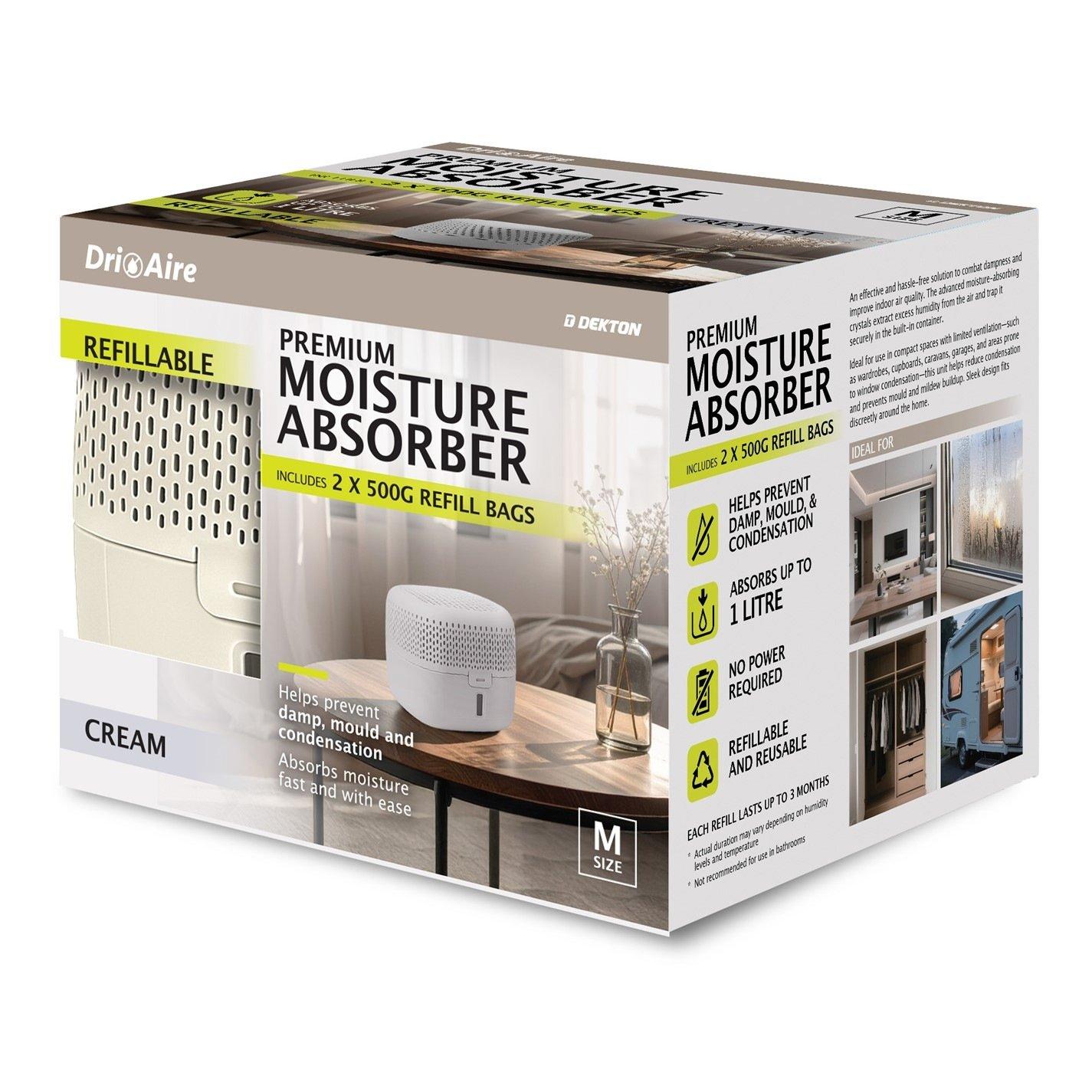 Cream - Dri Aire - Premium Medium Moisture Absorber Dehumidifier - 1