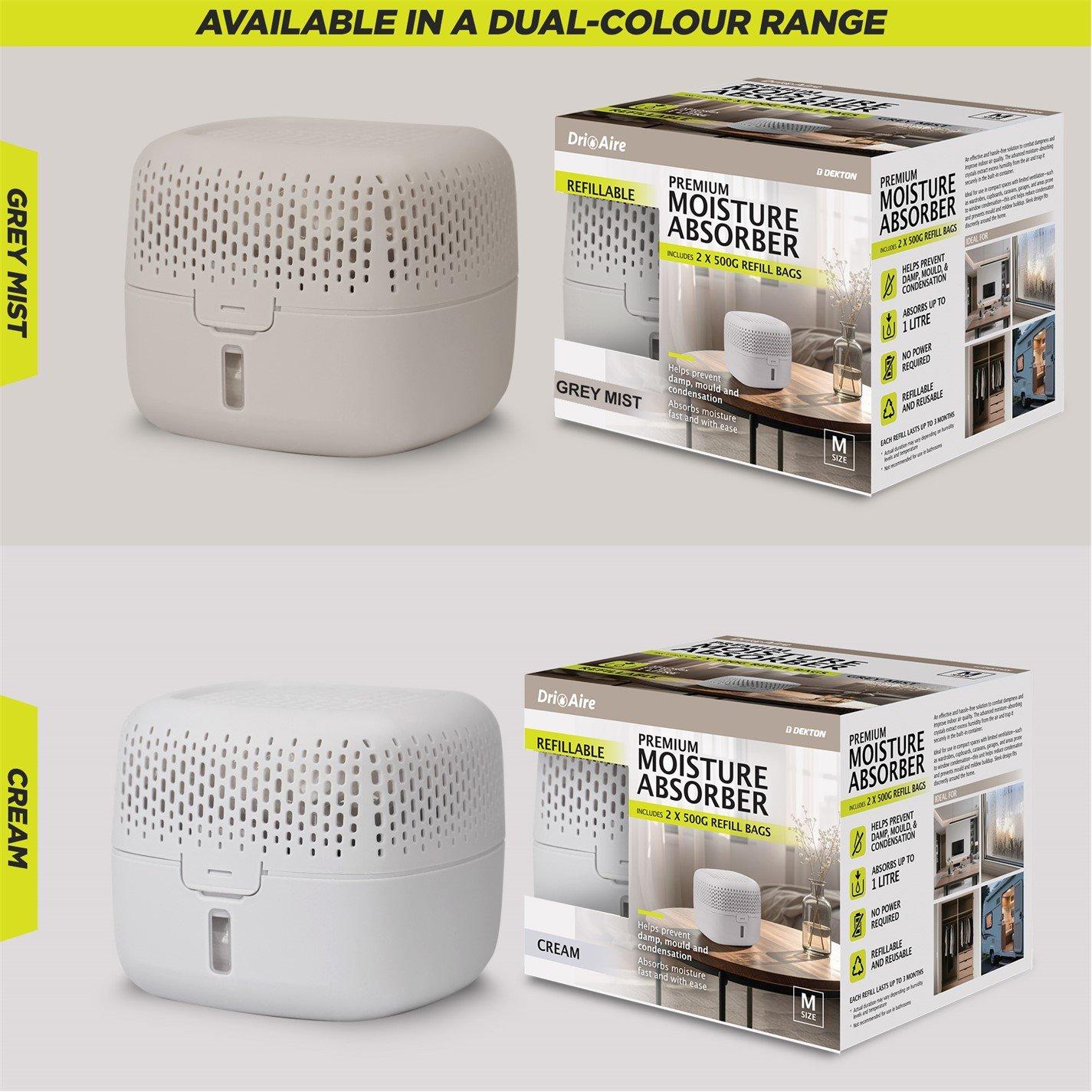 Cream - Dri Aire - Premium Medium Moisture Absorber Dehumidifier - 2