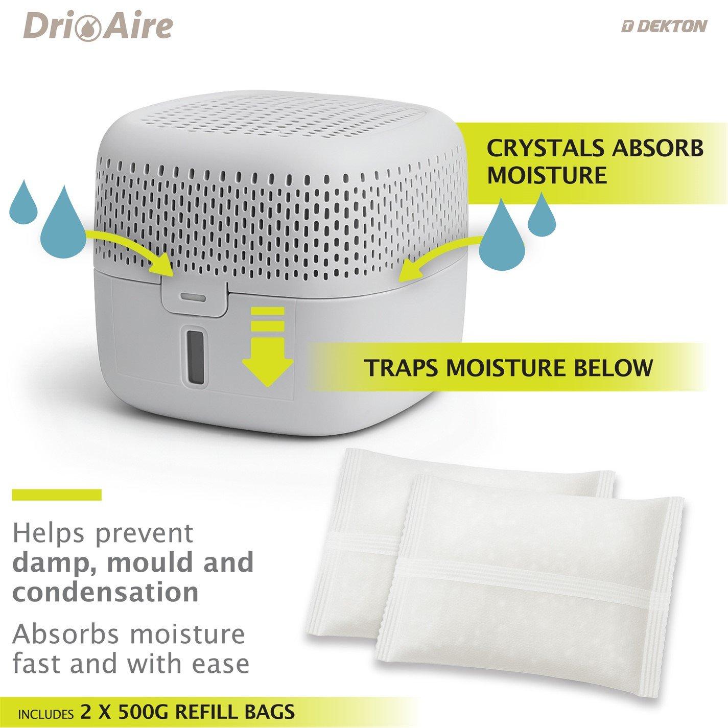 Cream - Dri Aire - Premium Medium Moisture Absorber Dehumidifier - 6