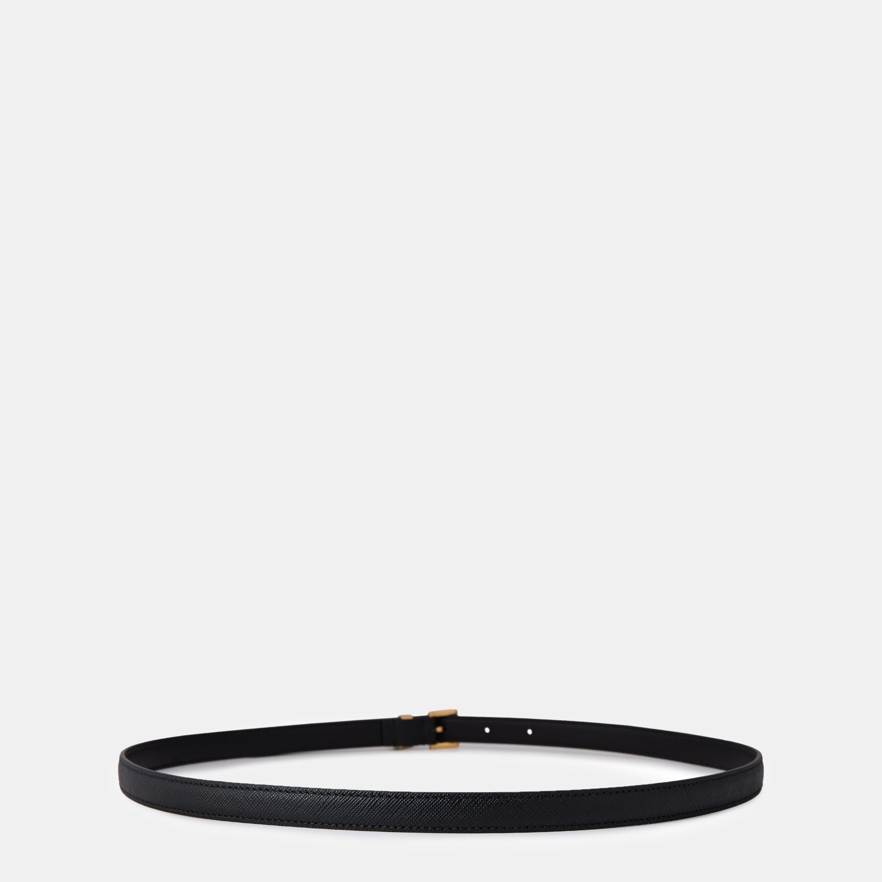 Black F0002 - Prada - Saffiano Belt - 2
