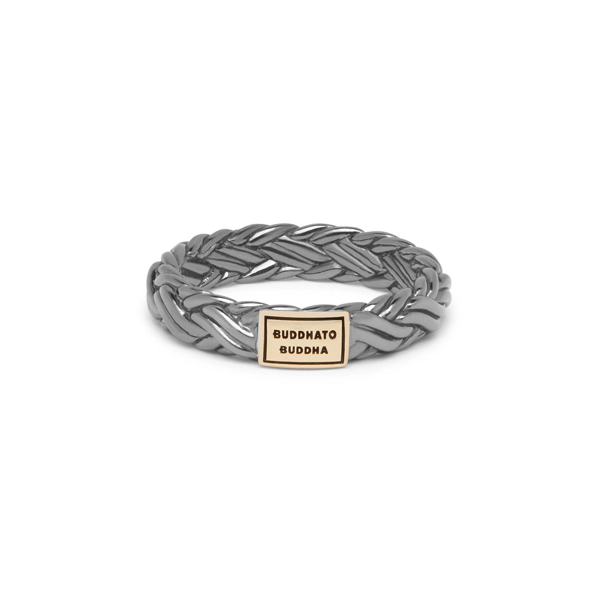 Buddha To Buddha  Katja Xs Ring Shine Gold 14Kt Black Rhodium - 51