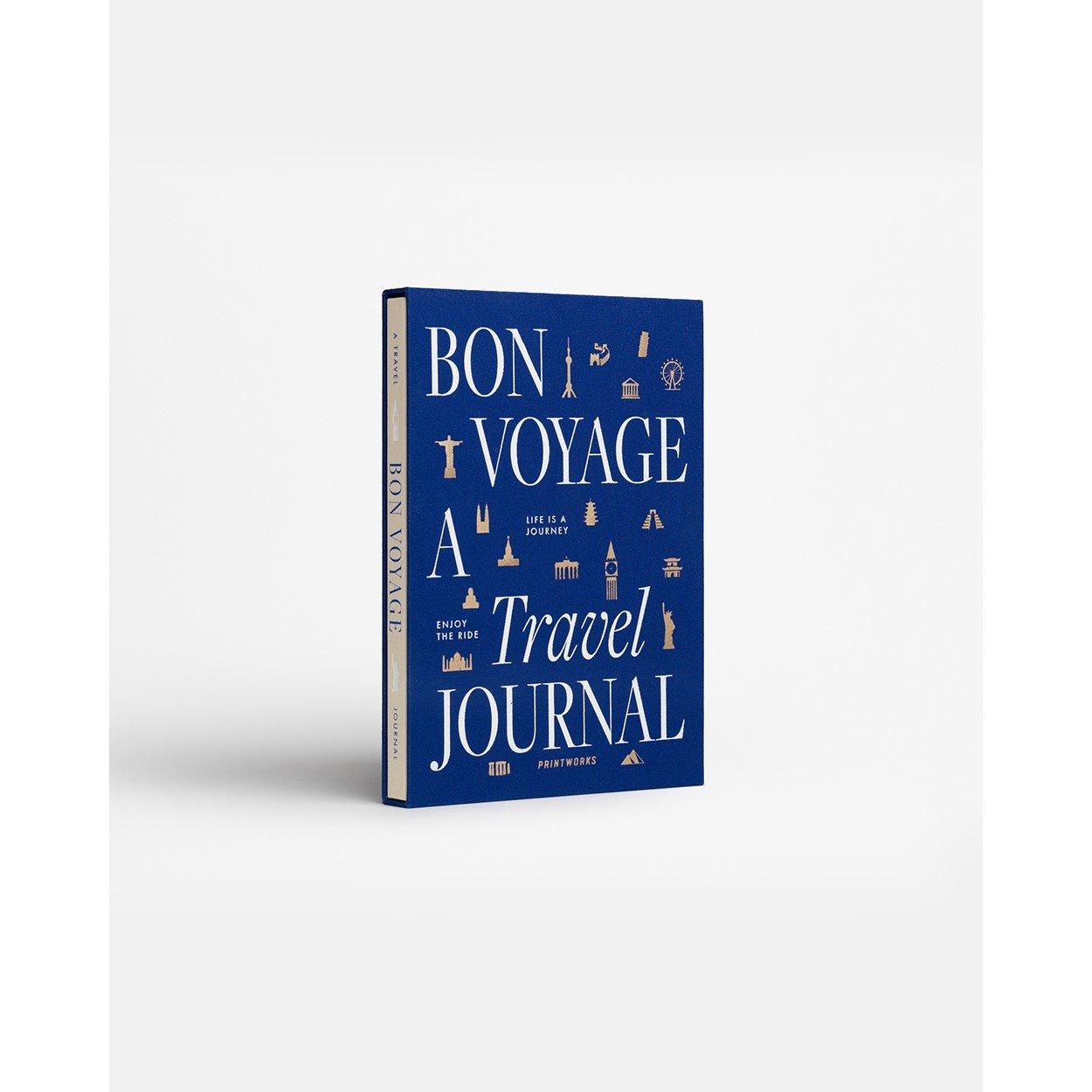 Blue - Printworks - Unisex Bon Voyage Fabric Travel Journal - 2