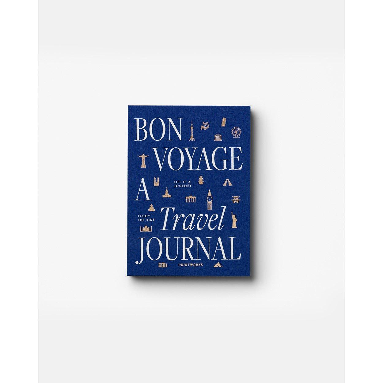 Blue - Printworks - Unisex Bon Voyage Fabric Travel Journal - 5