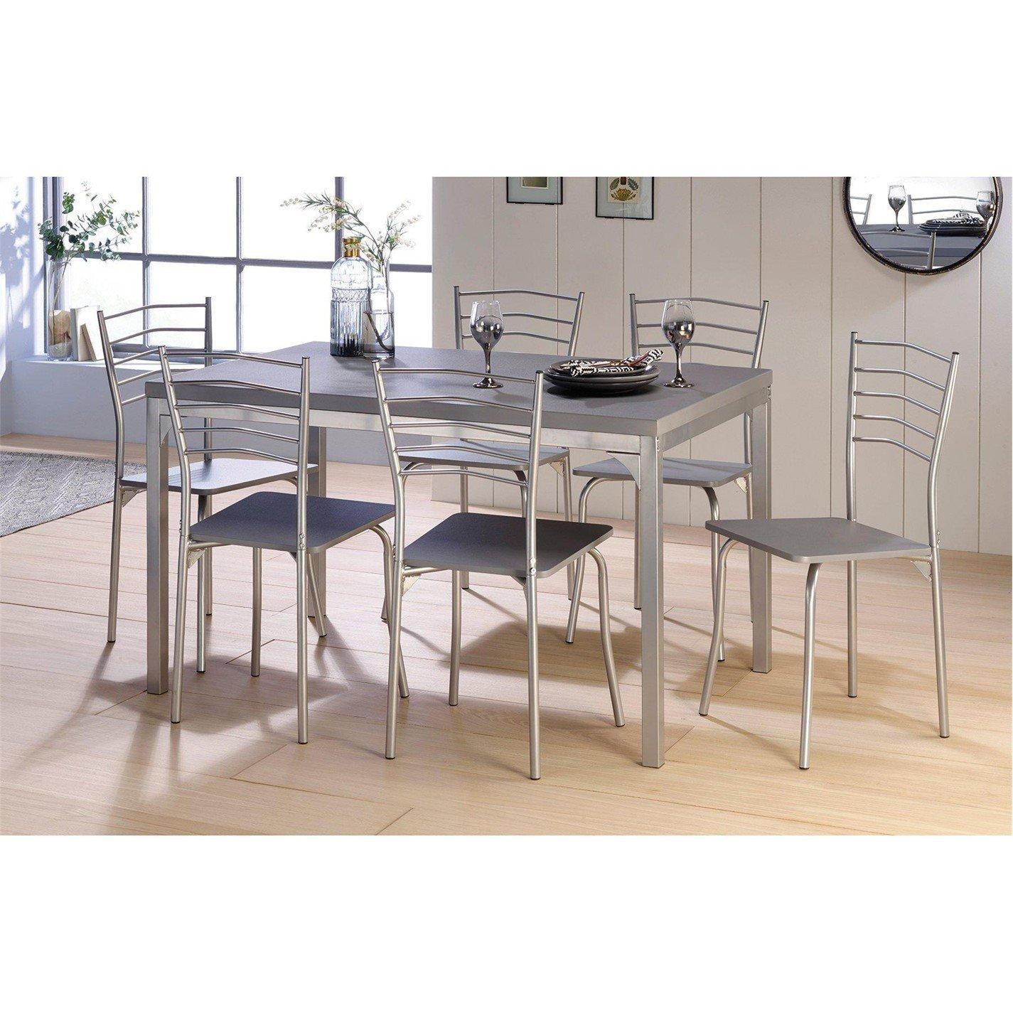 Grey - Homelife - 7-Piece Dining Tables - 1