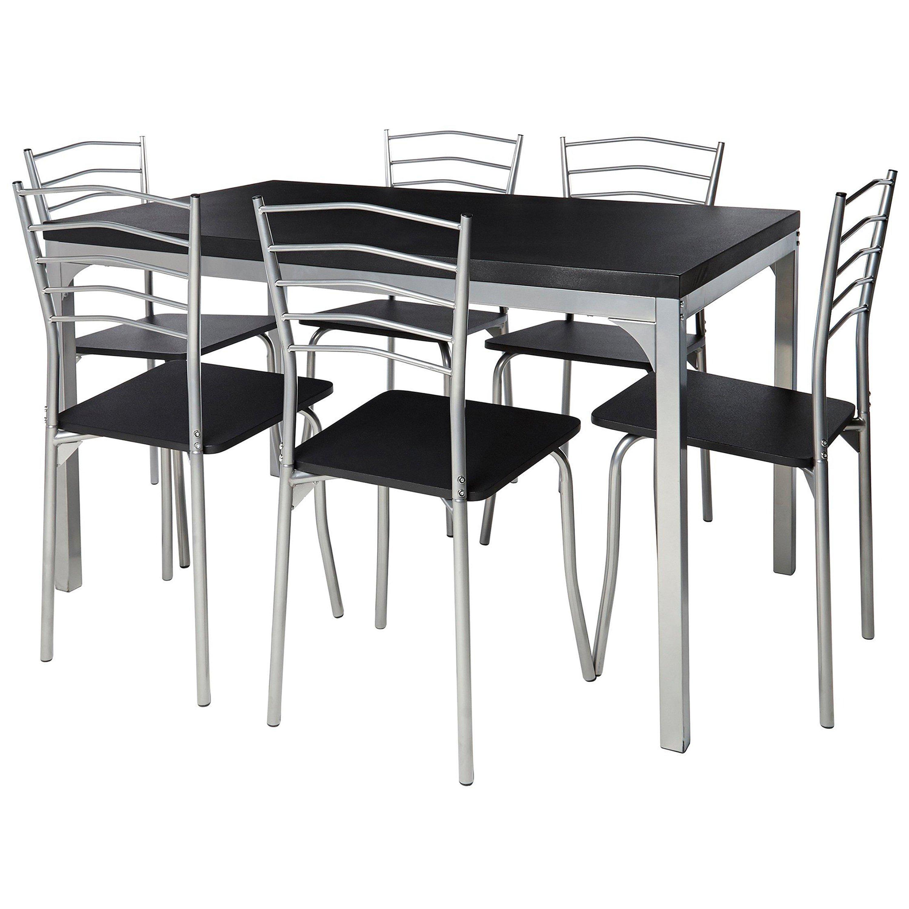 Black - Homelife - 7-Piece Dining Tables - 2