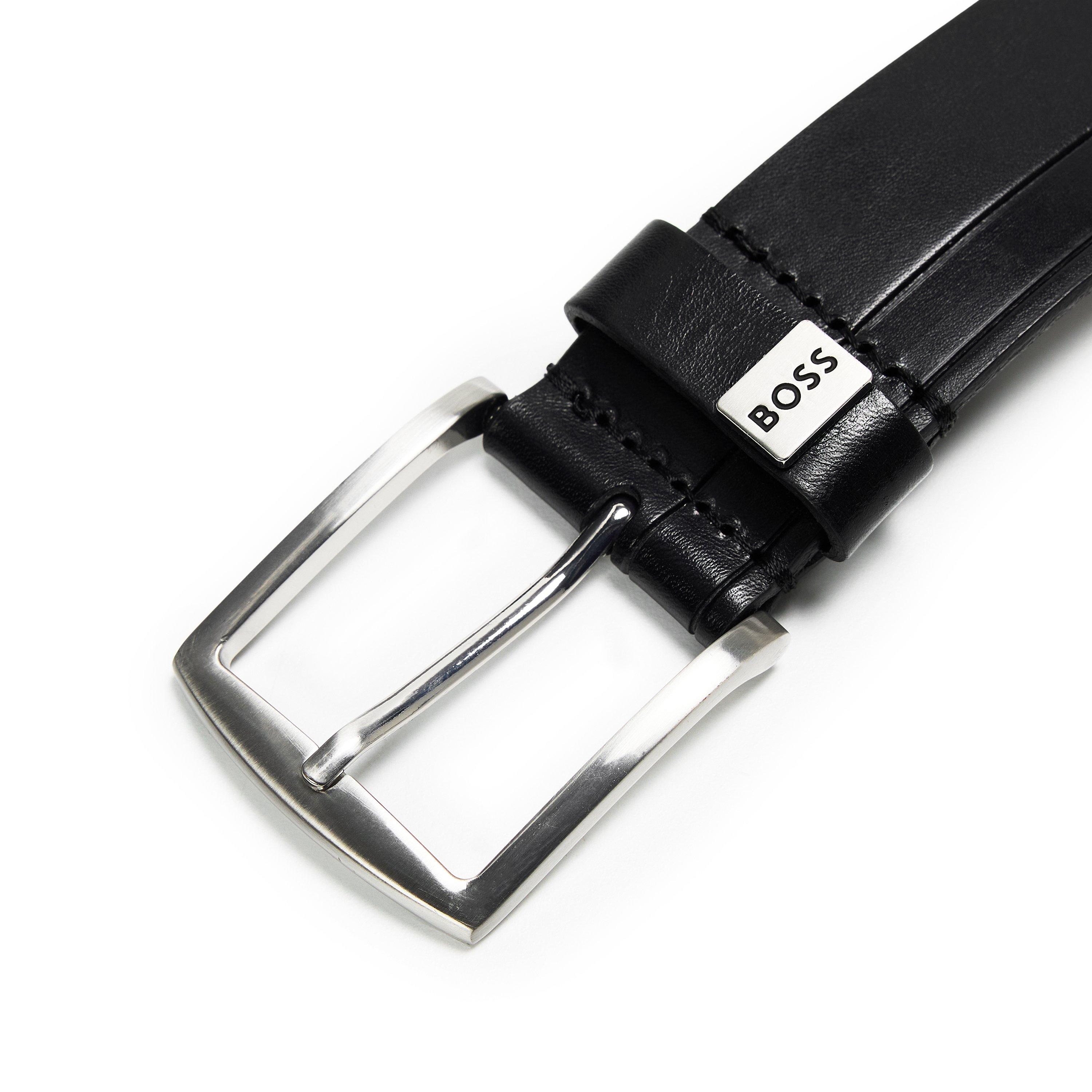 Black - Boss - Men's Saltrio Leather Belt - 3