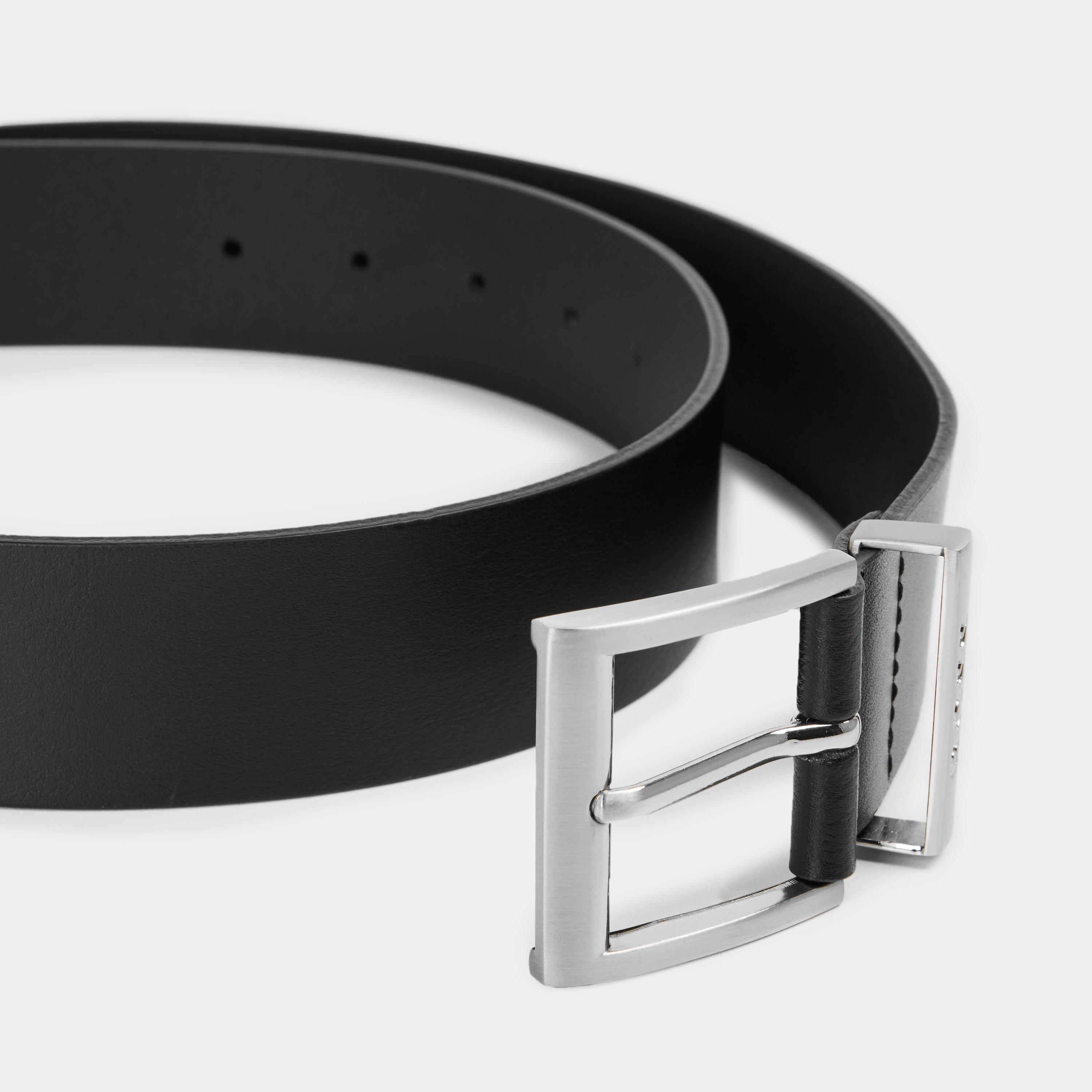 Black - Boss - Men's Bud Leather Belt - 3