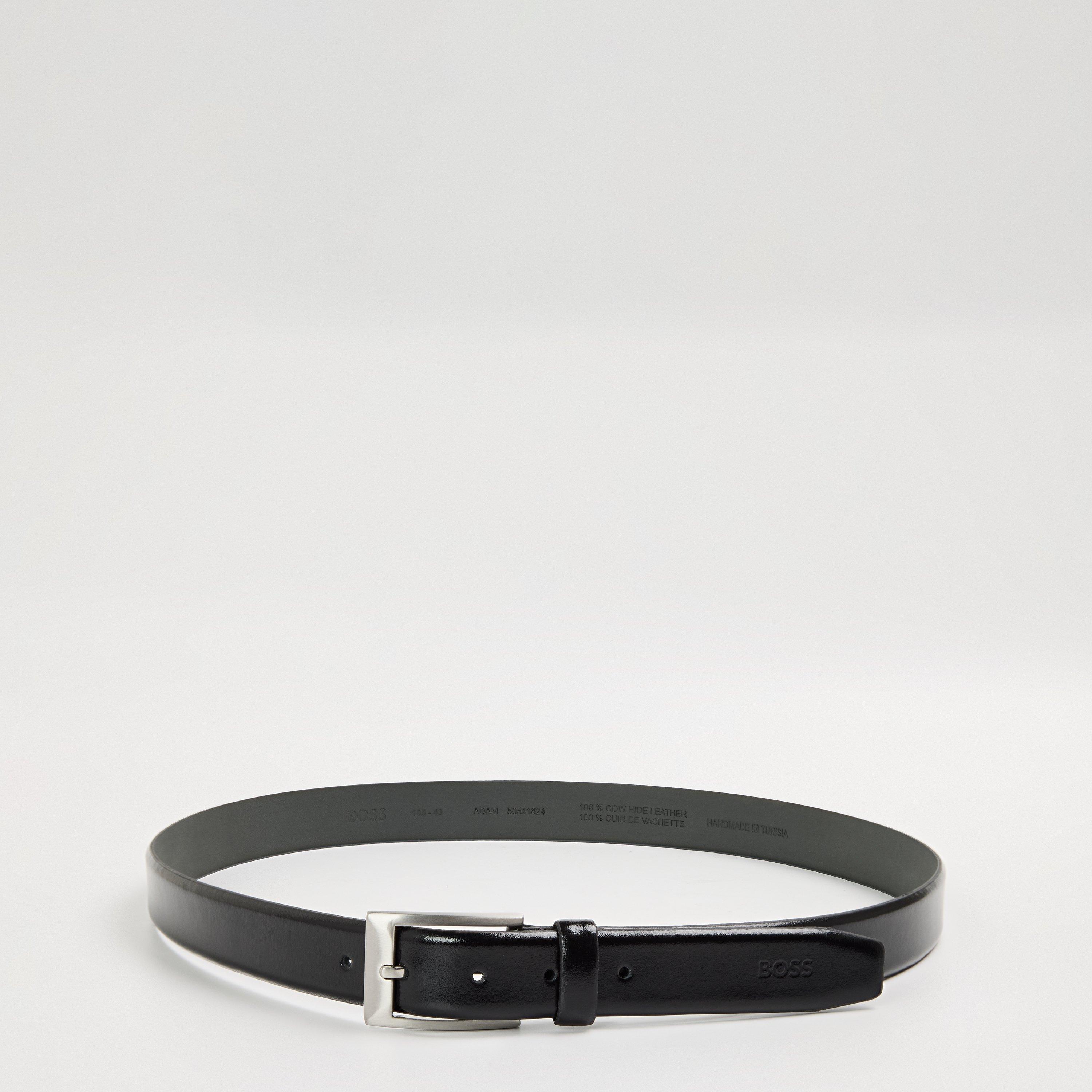 Boss Men's Adam Leather Belt - Black - 42R (110cm)