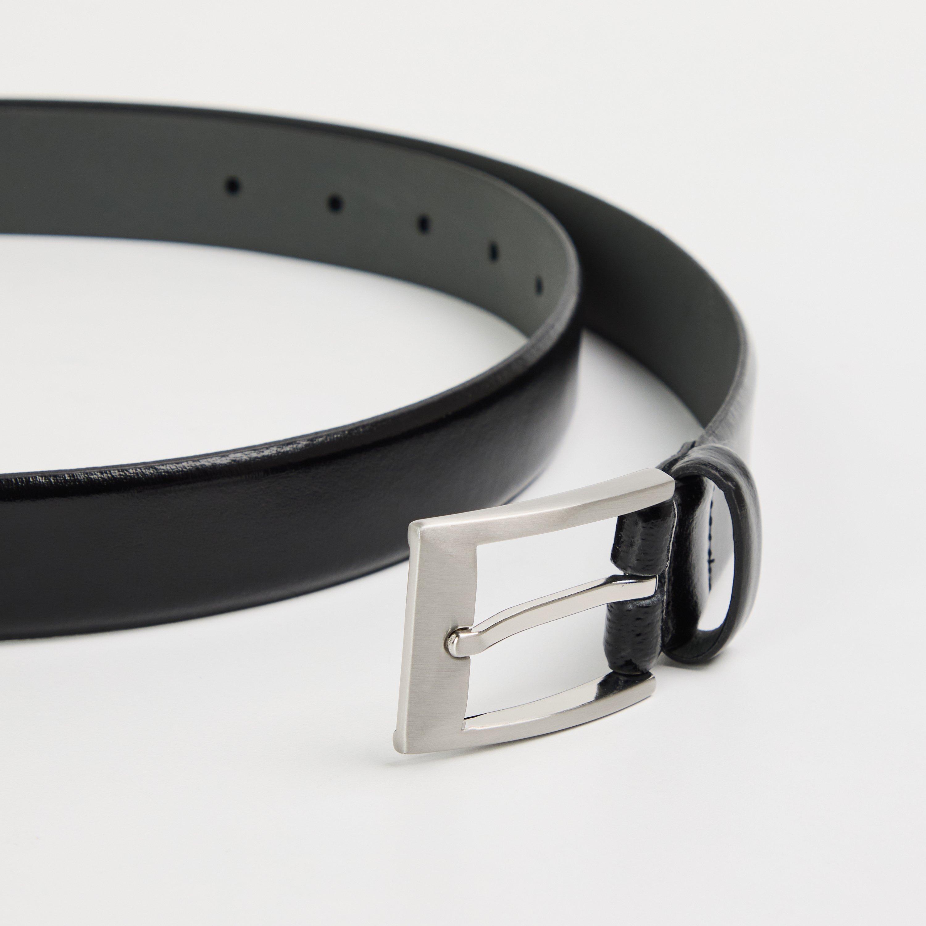 Black - Boss - Men's Adam Leather Belt - 3