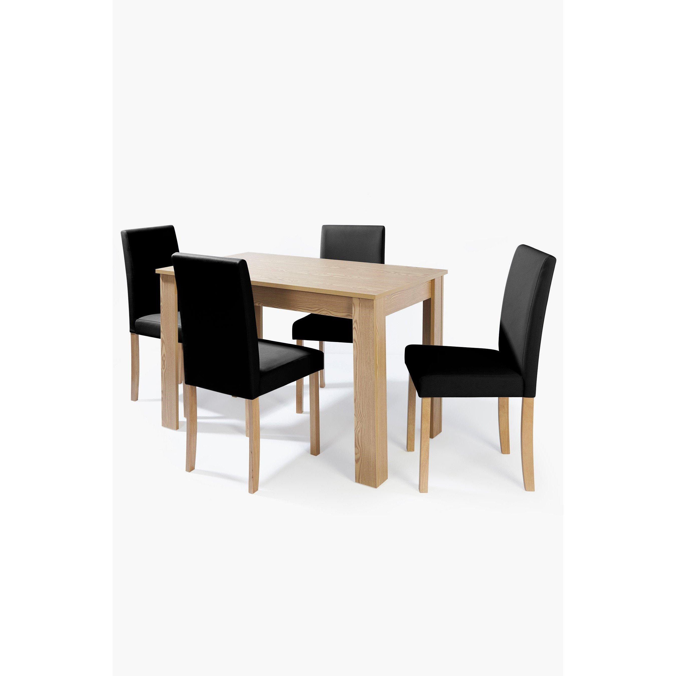 Black - Homelife - 5-Piece Kingston Dining Set - 2
