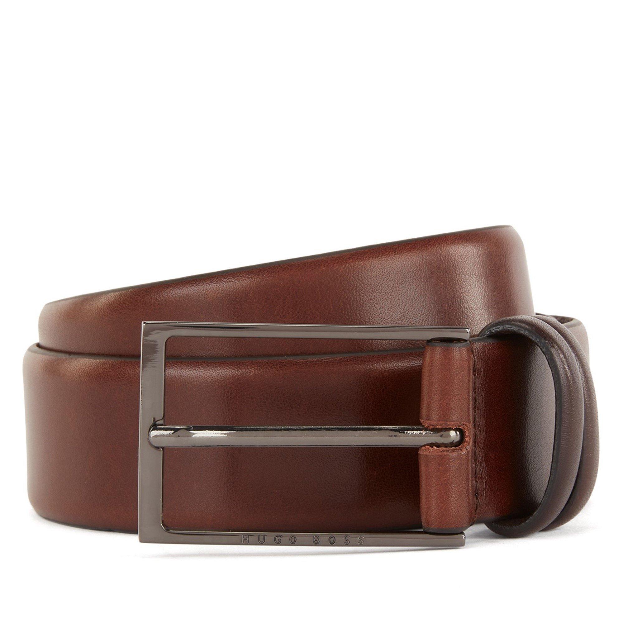Boss Men's Carmello Leather Belt - Dark Brown - 44R (115cm)
