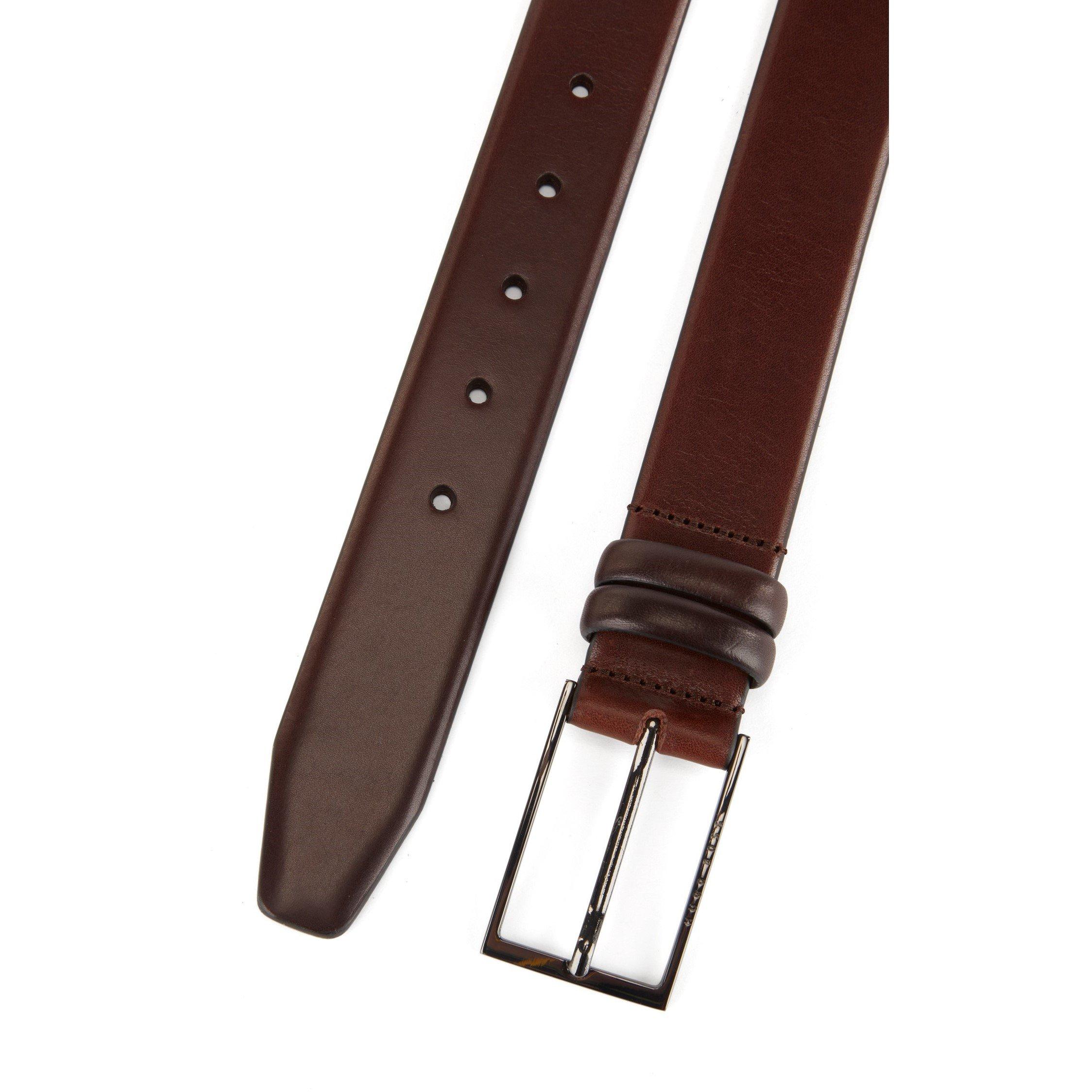 Dark Brown - Boss - Carmello 10163489 01 Leather Belt Mens - 2