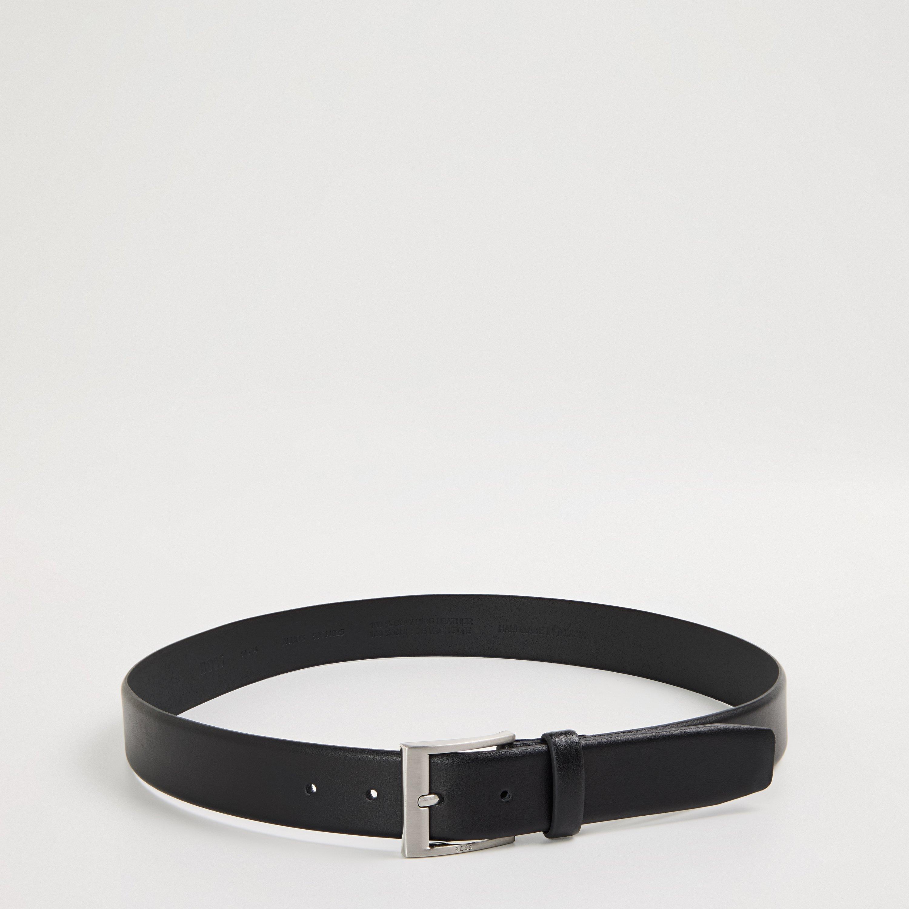Boss Men's Almos Leather Belt - Black - 32R (85cm)