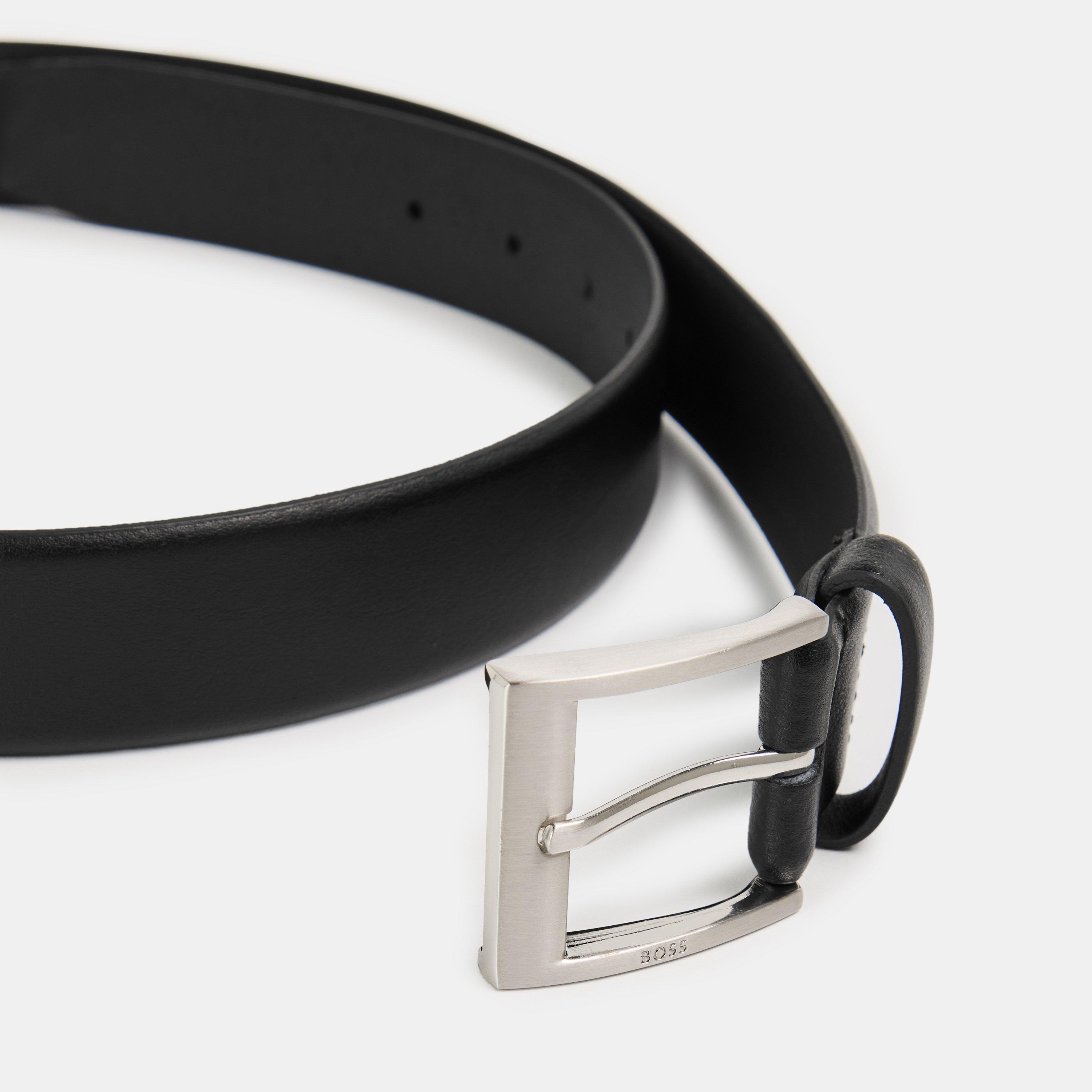 Black - Boss - Men's Almos Leather Belt - 3