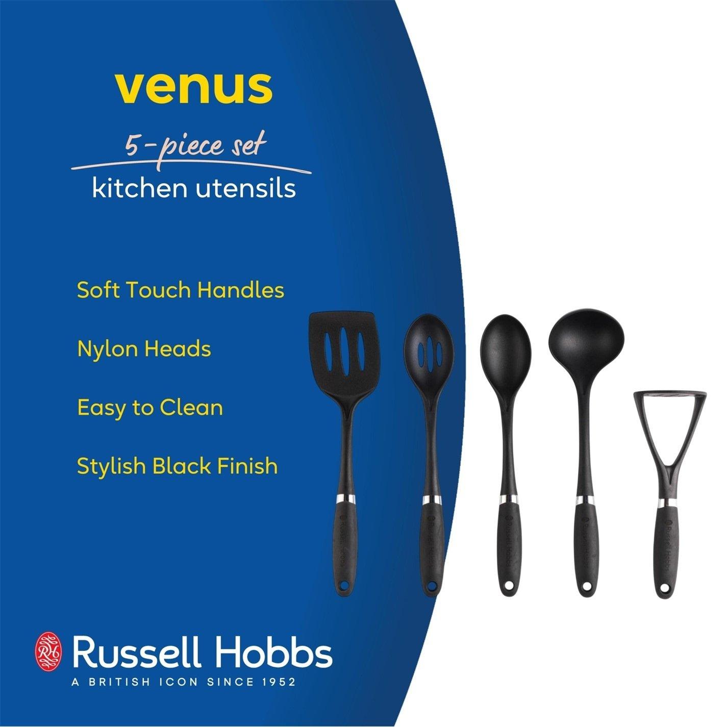 Black - Russell Hobbs - 5pc Utensil Set - 3