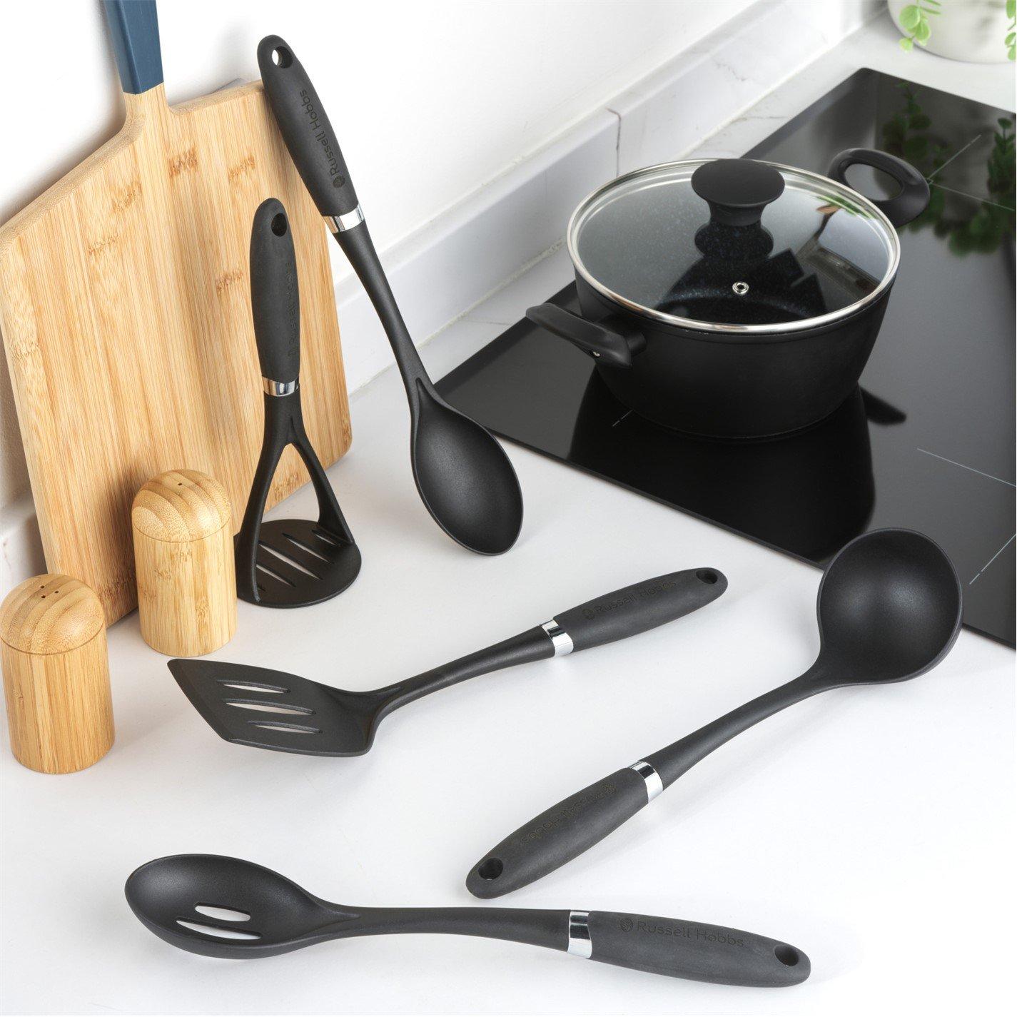 Black - Russell Hobbs - 5pc Utensil Set - 5