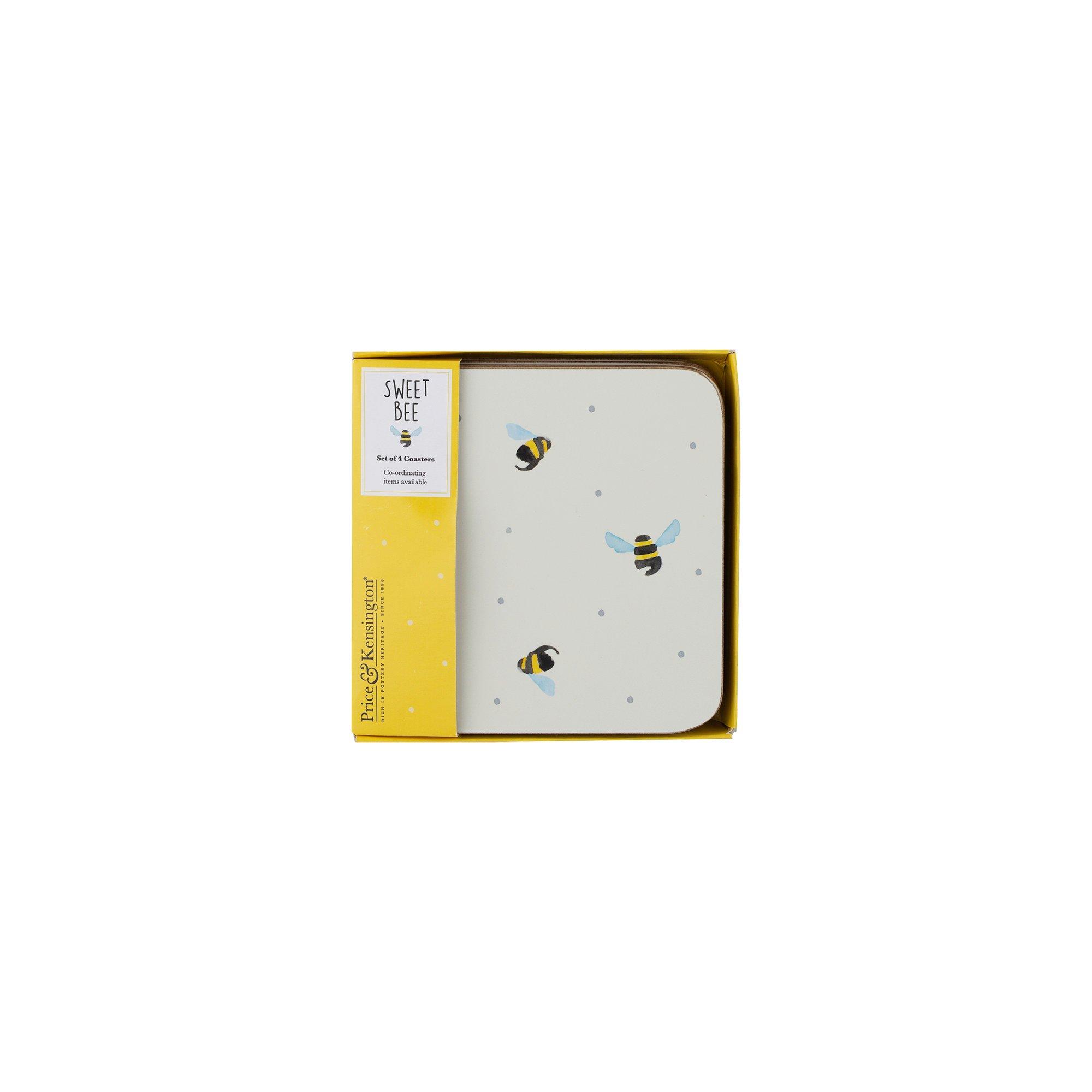 Price and Kensington of 4 Sweet Bee Coasters