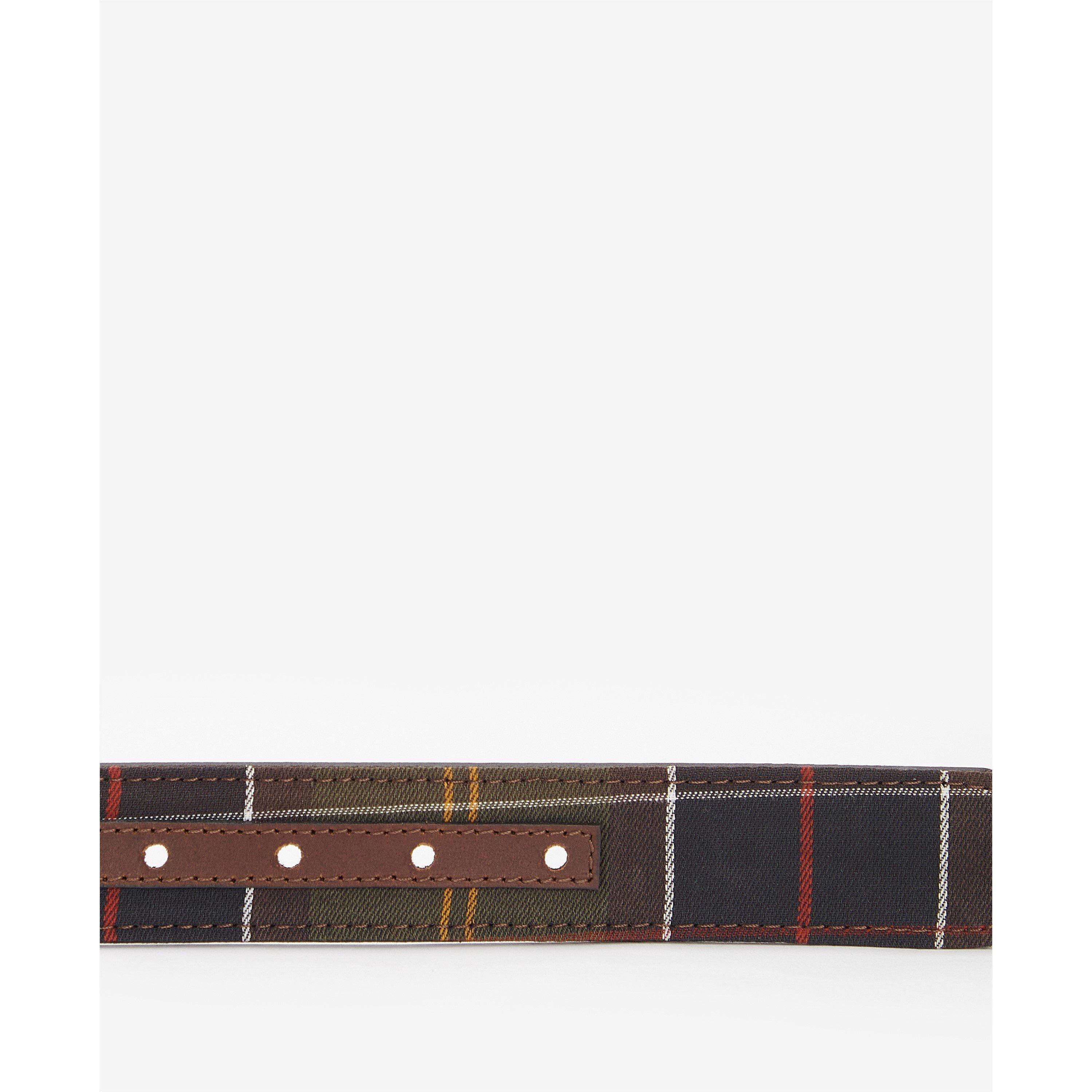 Clsc Trtn/Brown - Barbour - Reversible Tartan Leather Belt - 3