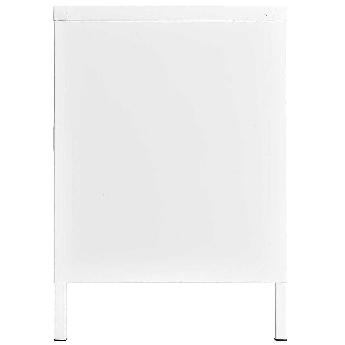 White - FurnitureR - Storage Cabinet with 3 Doors 120 cm Locker-Style Sideboard - 5