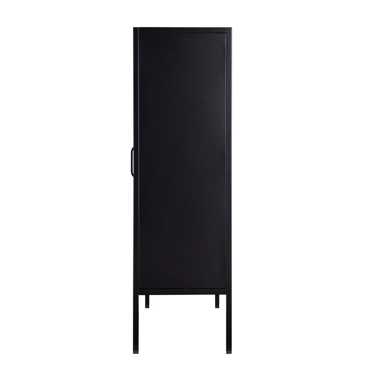Black - FurnitureR - Storage Cabinet with Drawers and Shelves Sideboard Organizer for Living Room and Office - 6
