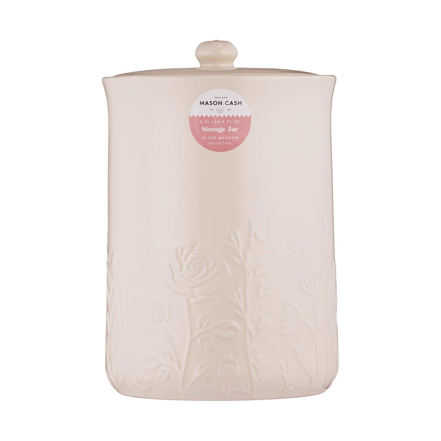 Mason Cash  In The Meadow Storage Jar Large - Cream - 15x23cm