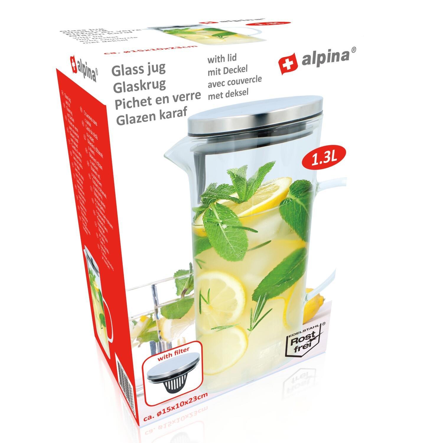 None - Alpina - ALPINA Jug 1.3L With Lid And Filter - 1