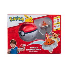 Pokemon Pokémon Charmander Battle Spinner Pack Battle Spinner with Poké Ball Spinner Launcher